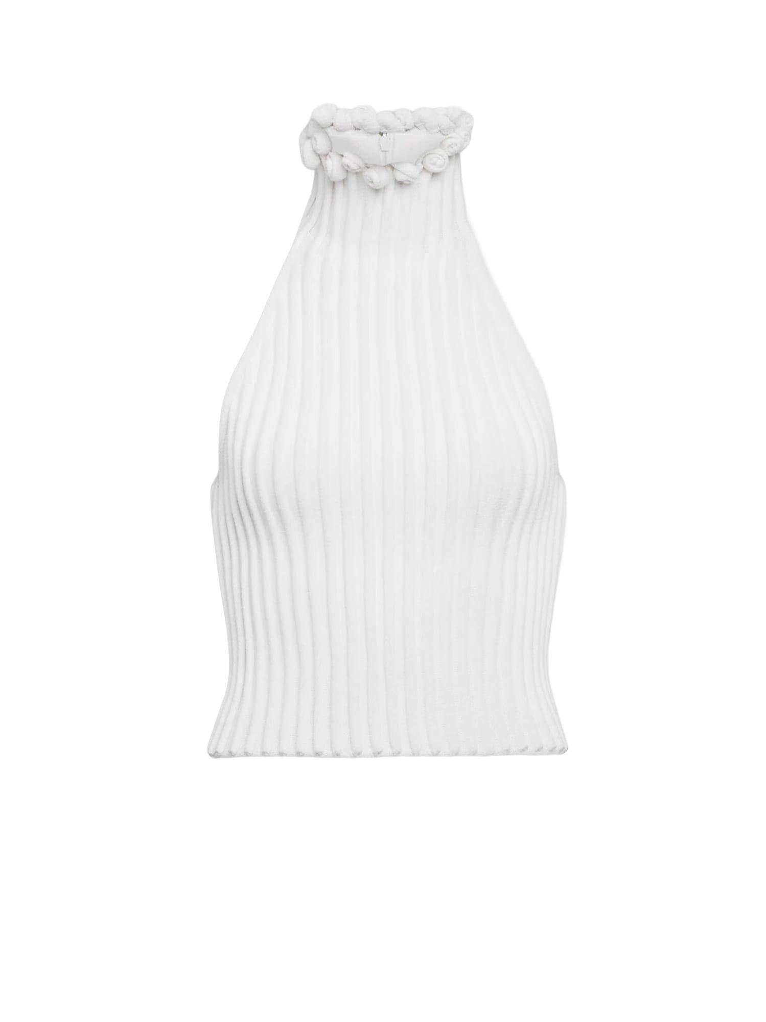 alaia viscose halter top