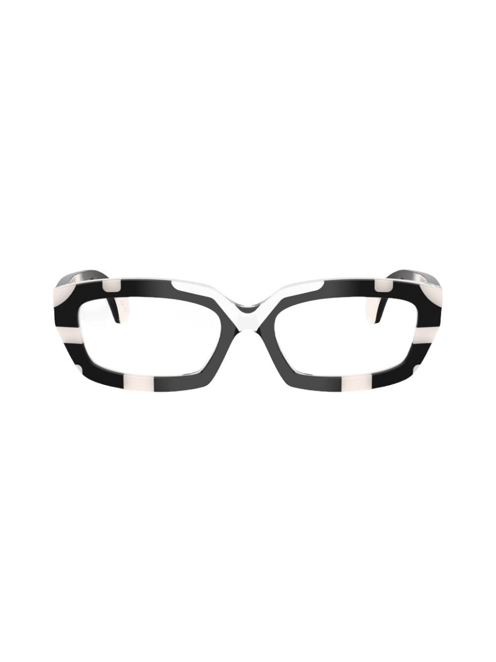alain mikli a03536 - black/white sunglasses