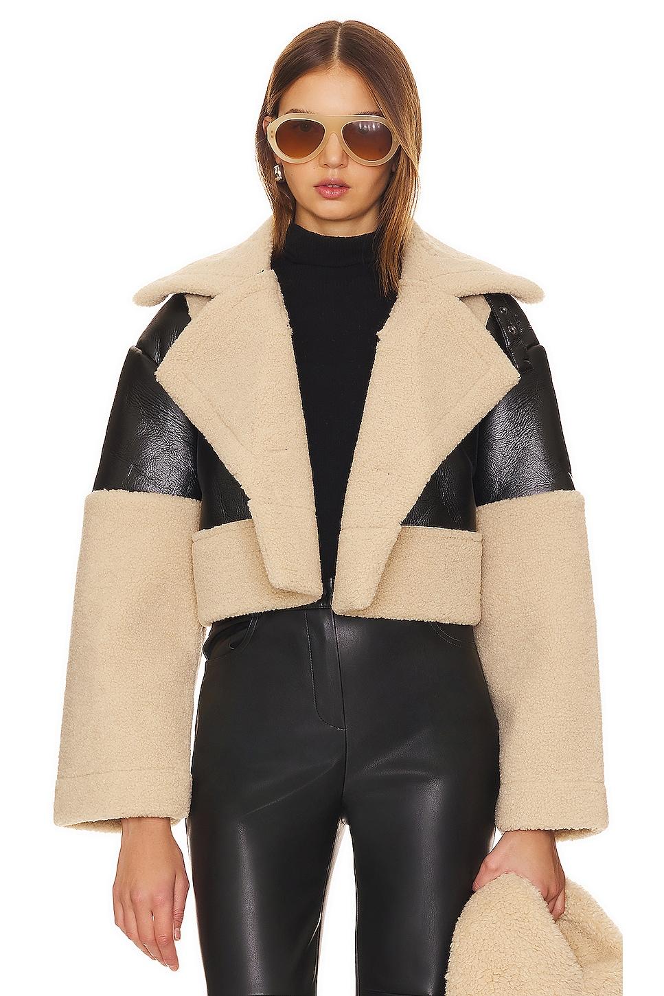 alaina faux leather coat