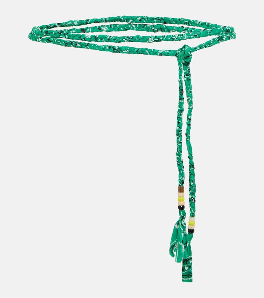 alanui bandana braided belt