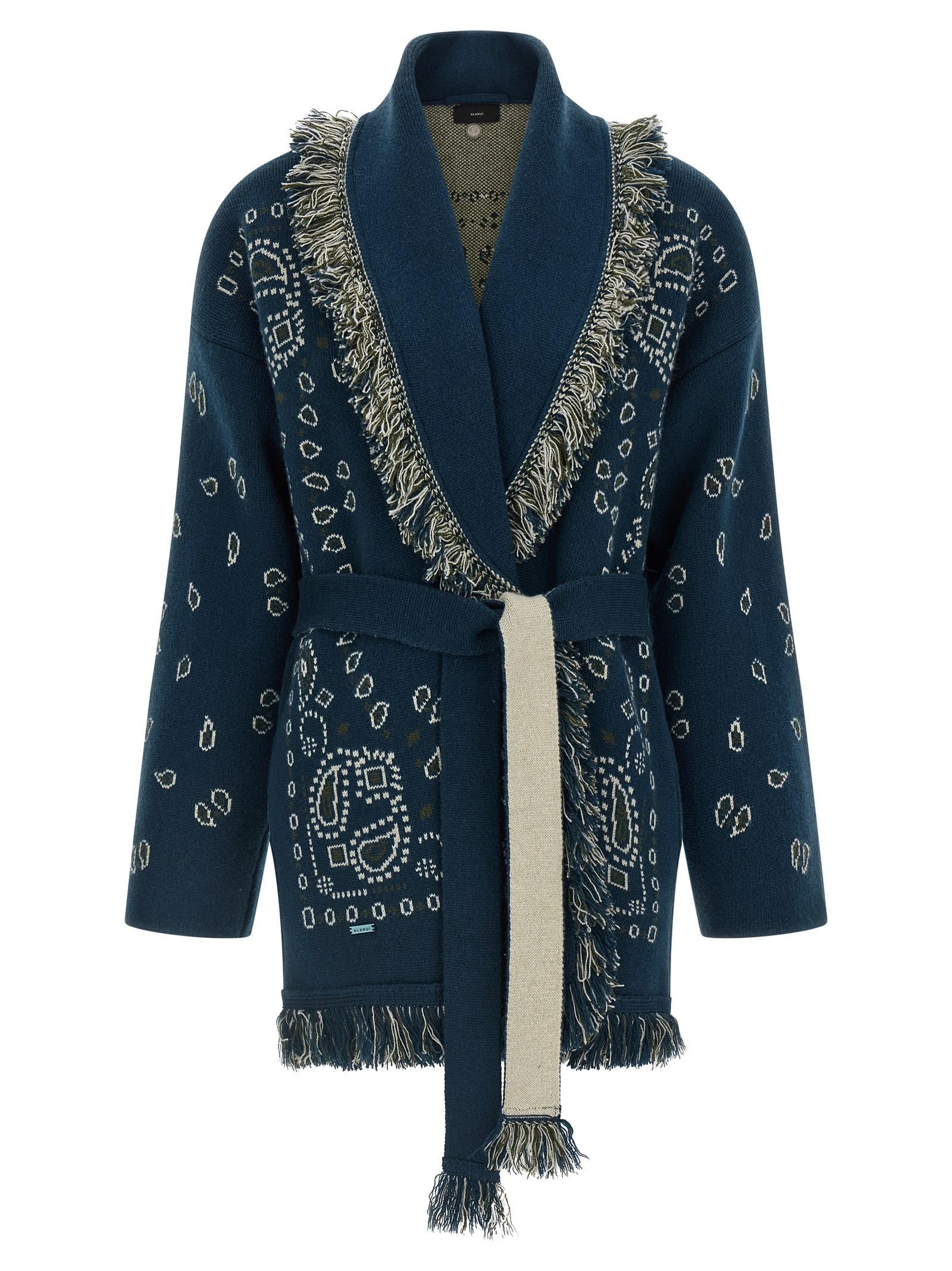 alanui bandana cardigan