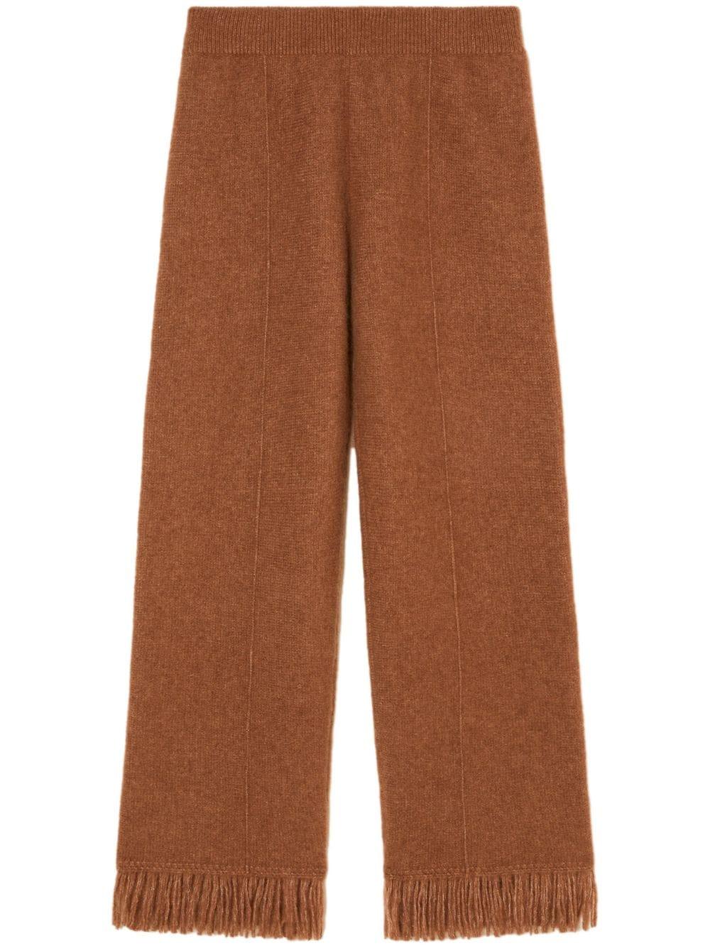 alanui cashmere and silk blend trousers