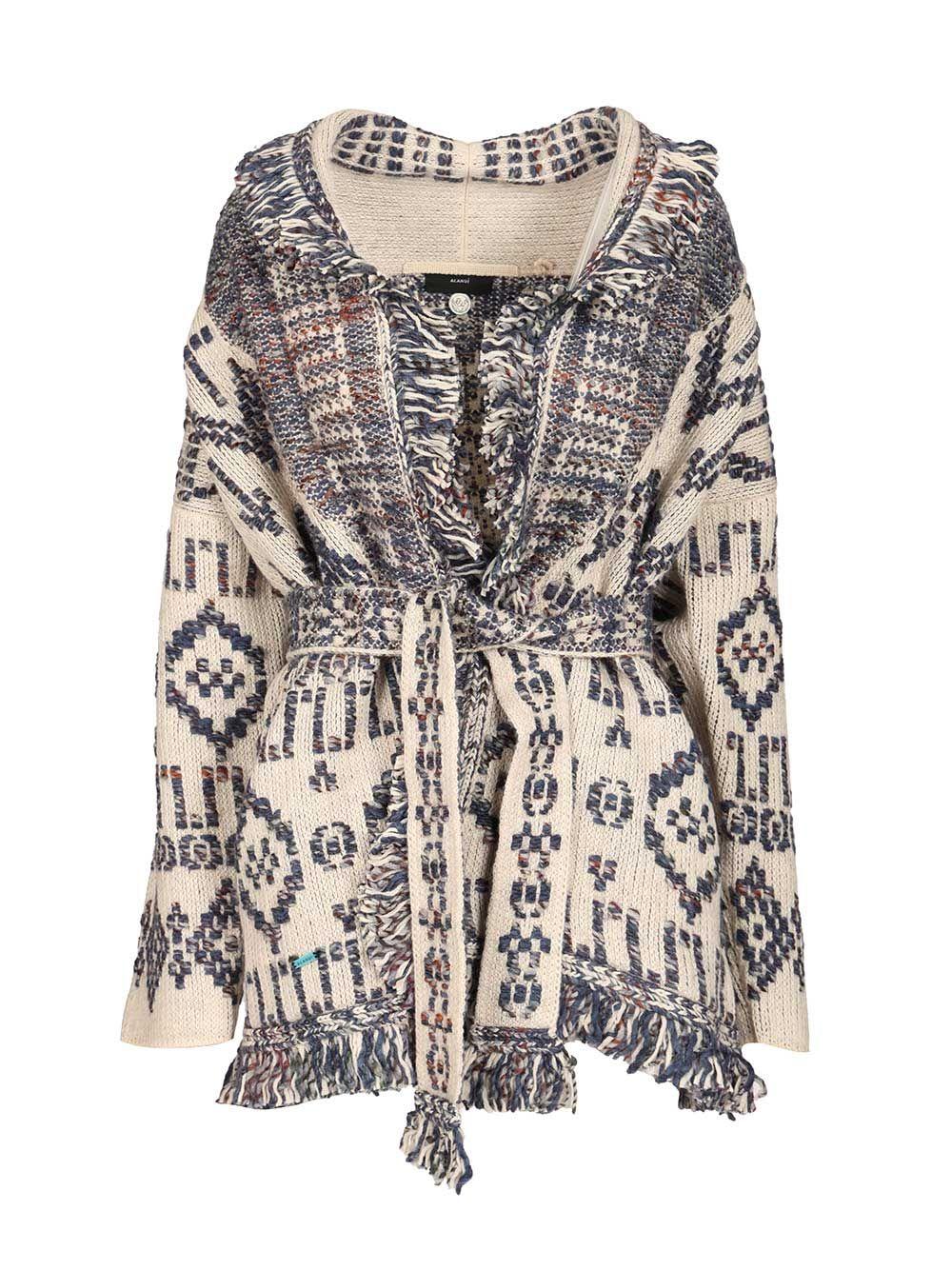 alanui grunge beat cardigan