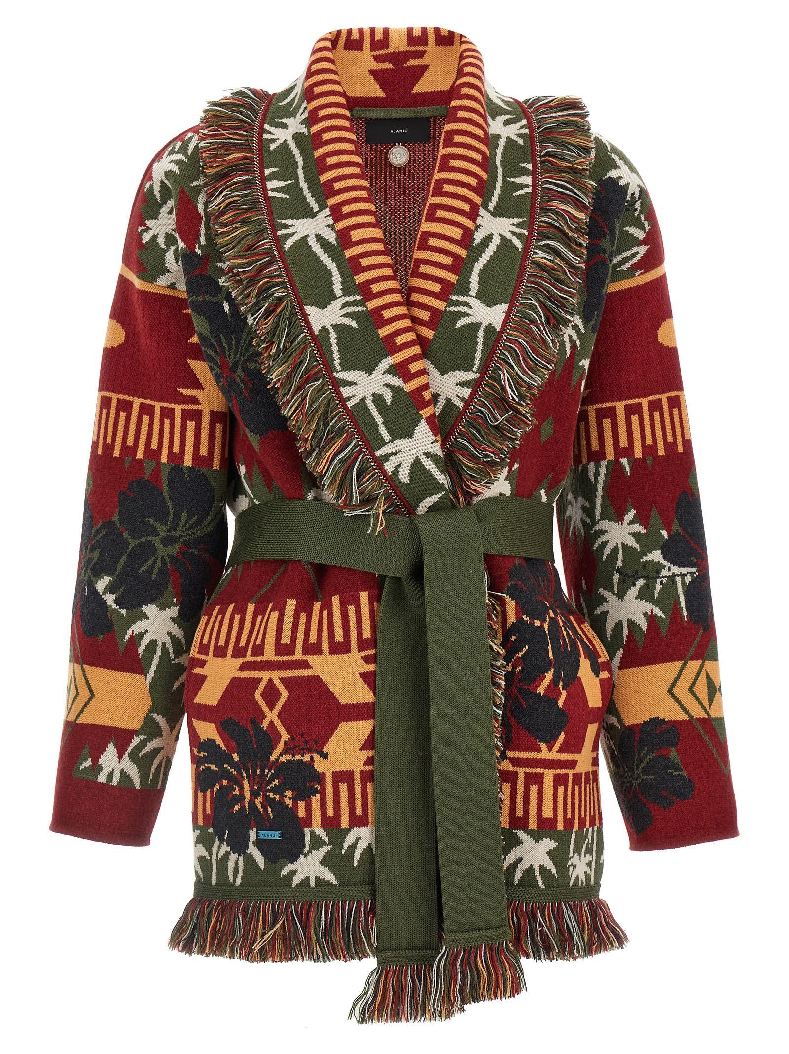 alanui hibiscus bloom cardigan