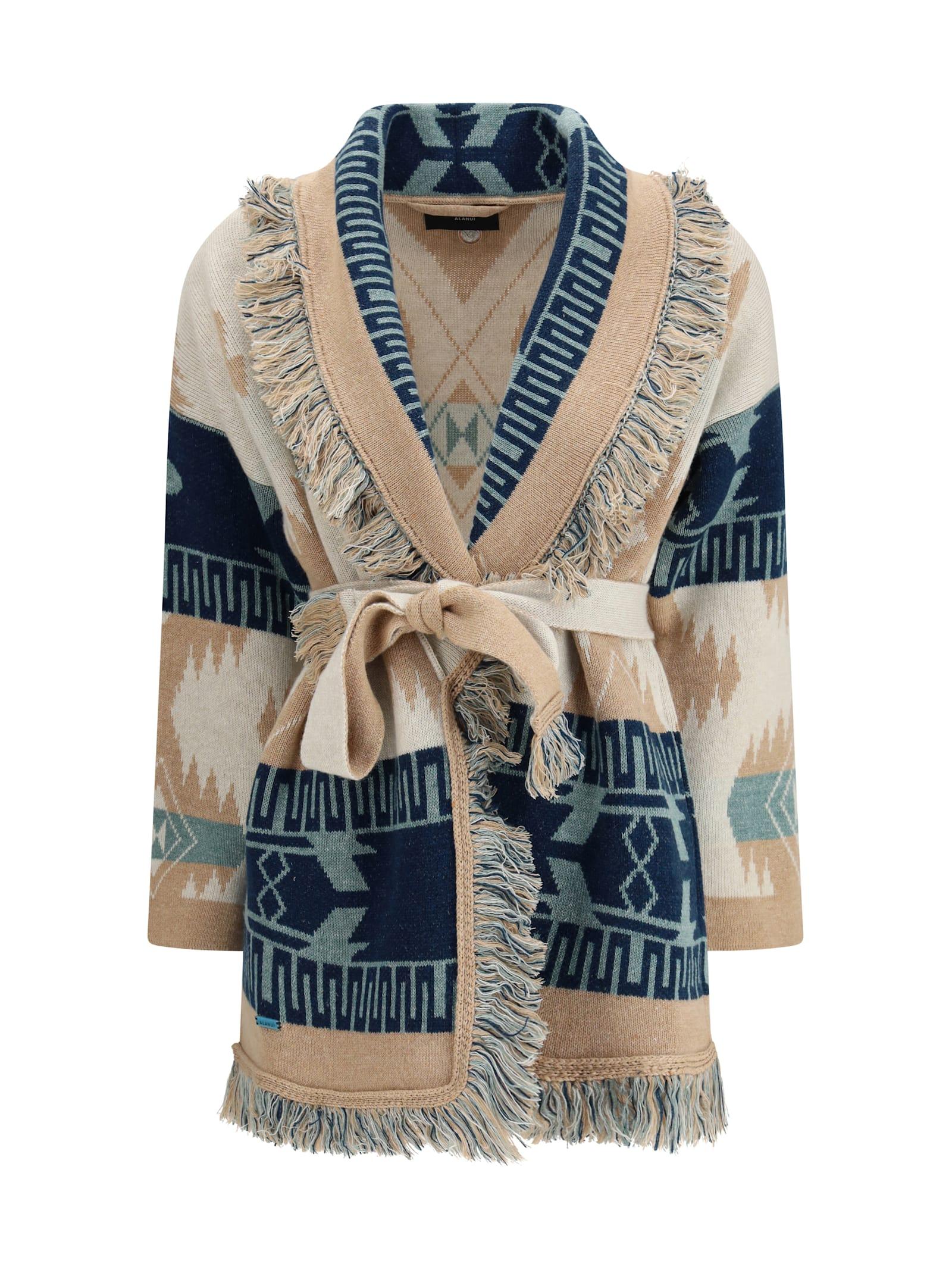 alanui icon jacquard cardigan