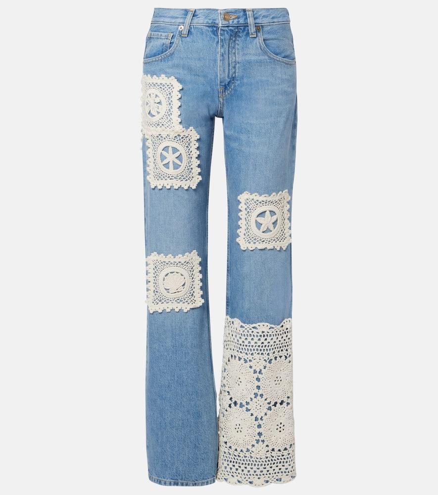 alanui island's diary straight jeans