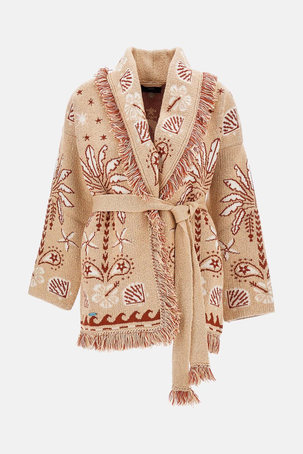 alanui long cardigan echoes of the island