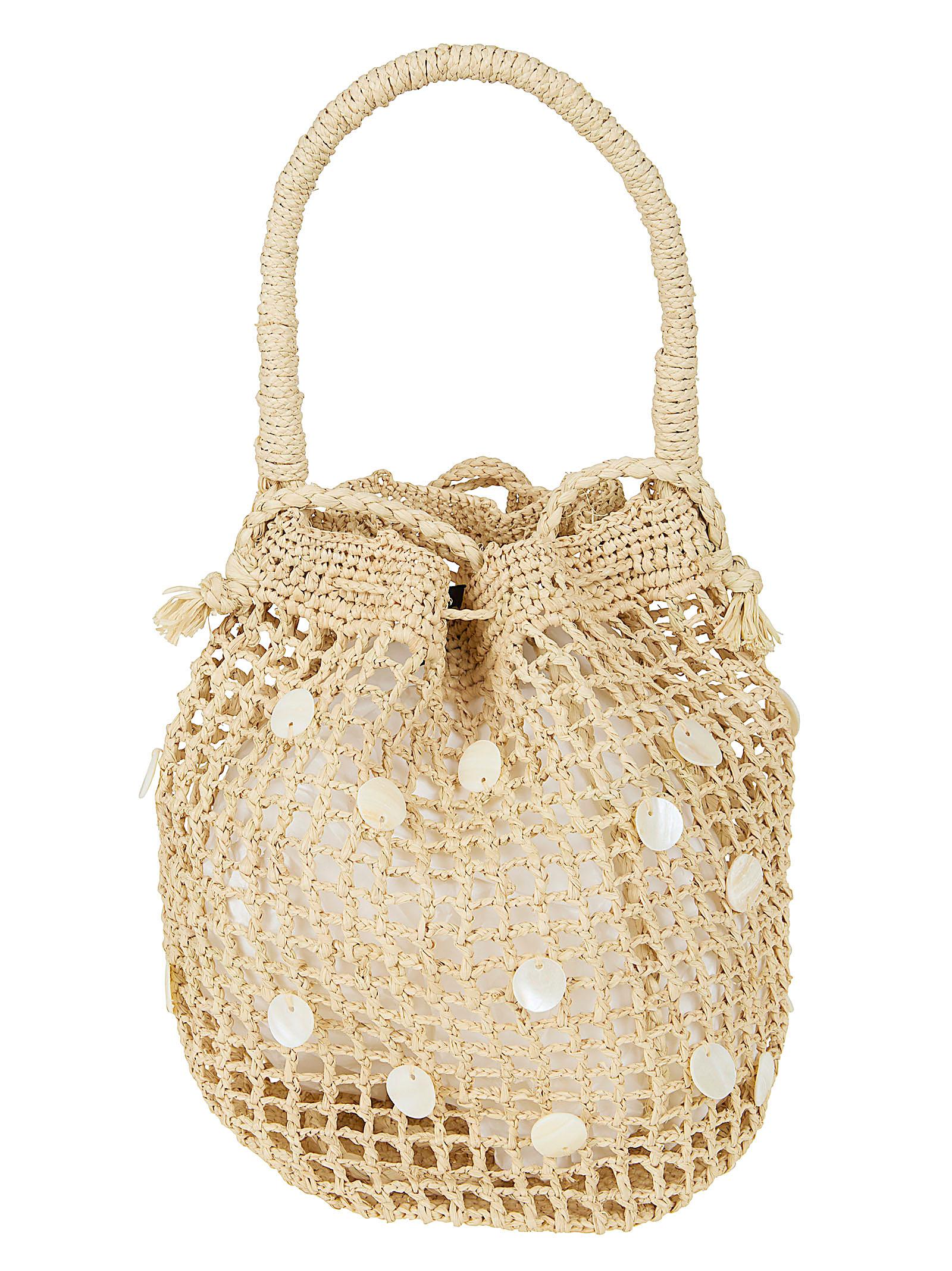 alanui precious moments raffia bag nude & neutrals borsa - women