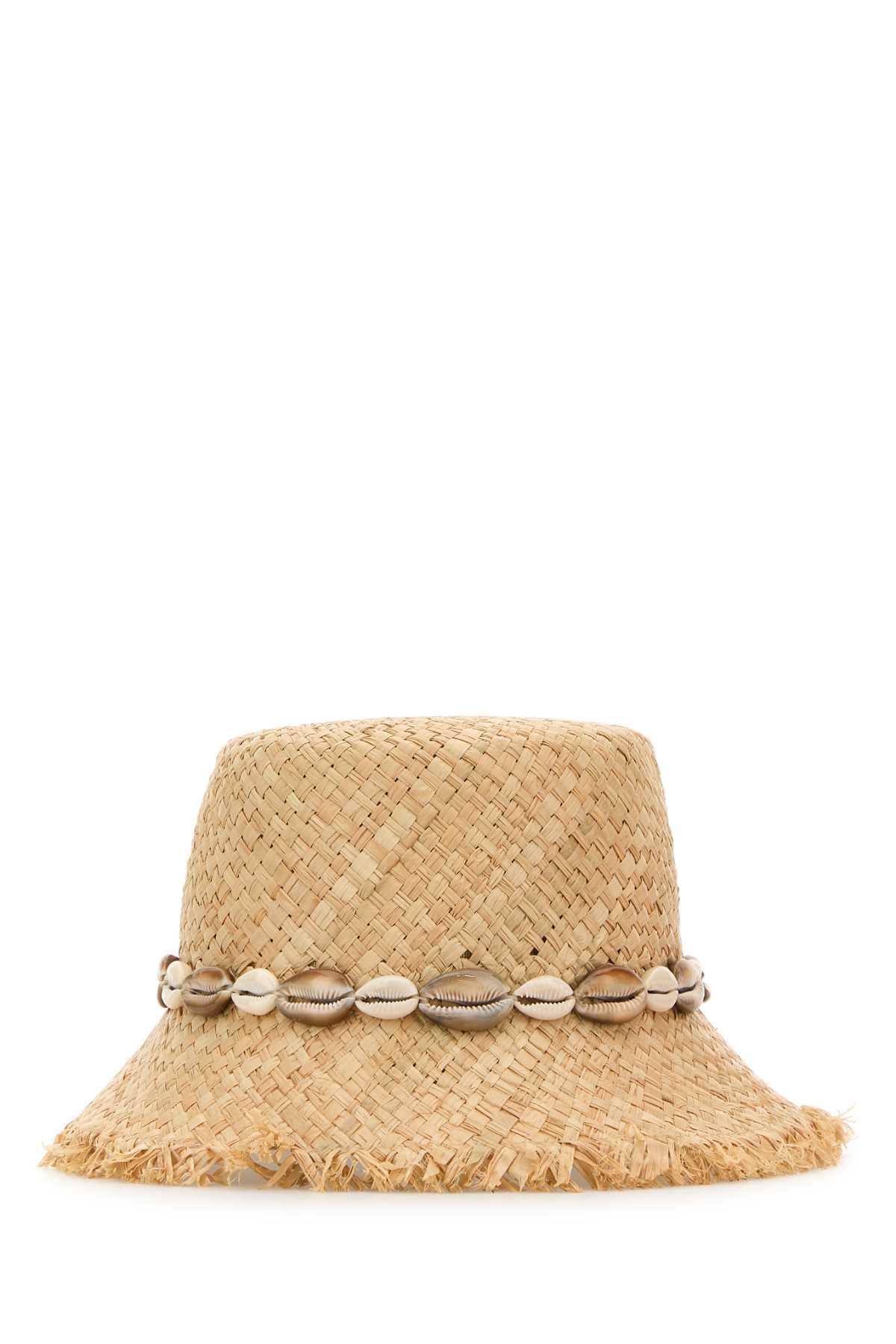 alanui raffia bucket hat
