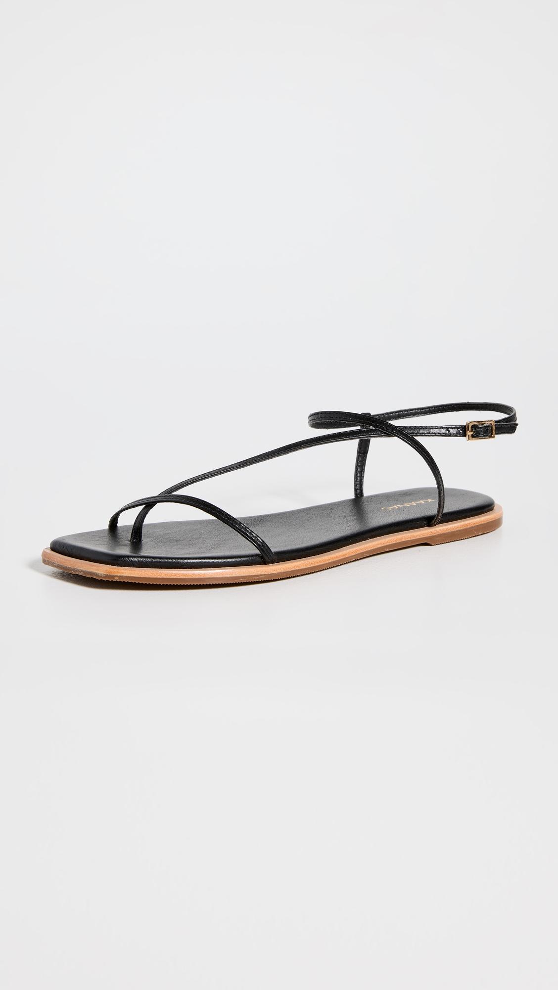 alayta square toe naked sandals