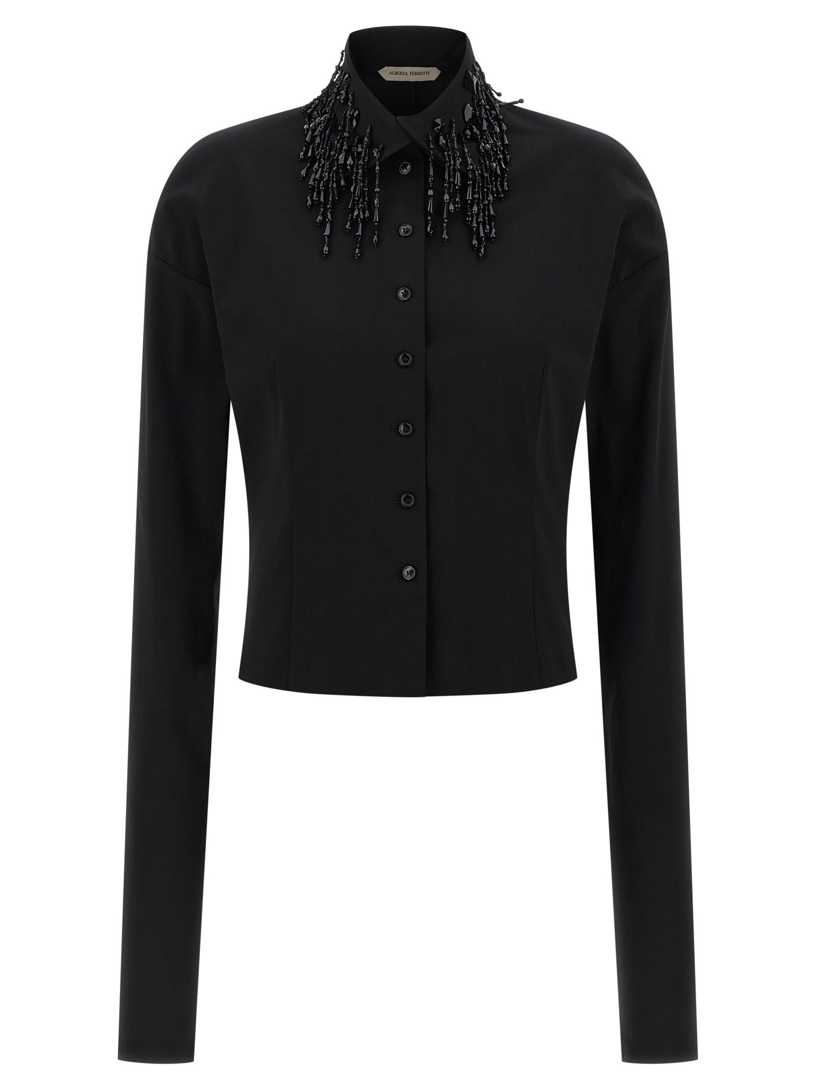 alberta ferretti beads shirt