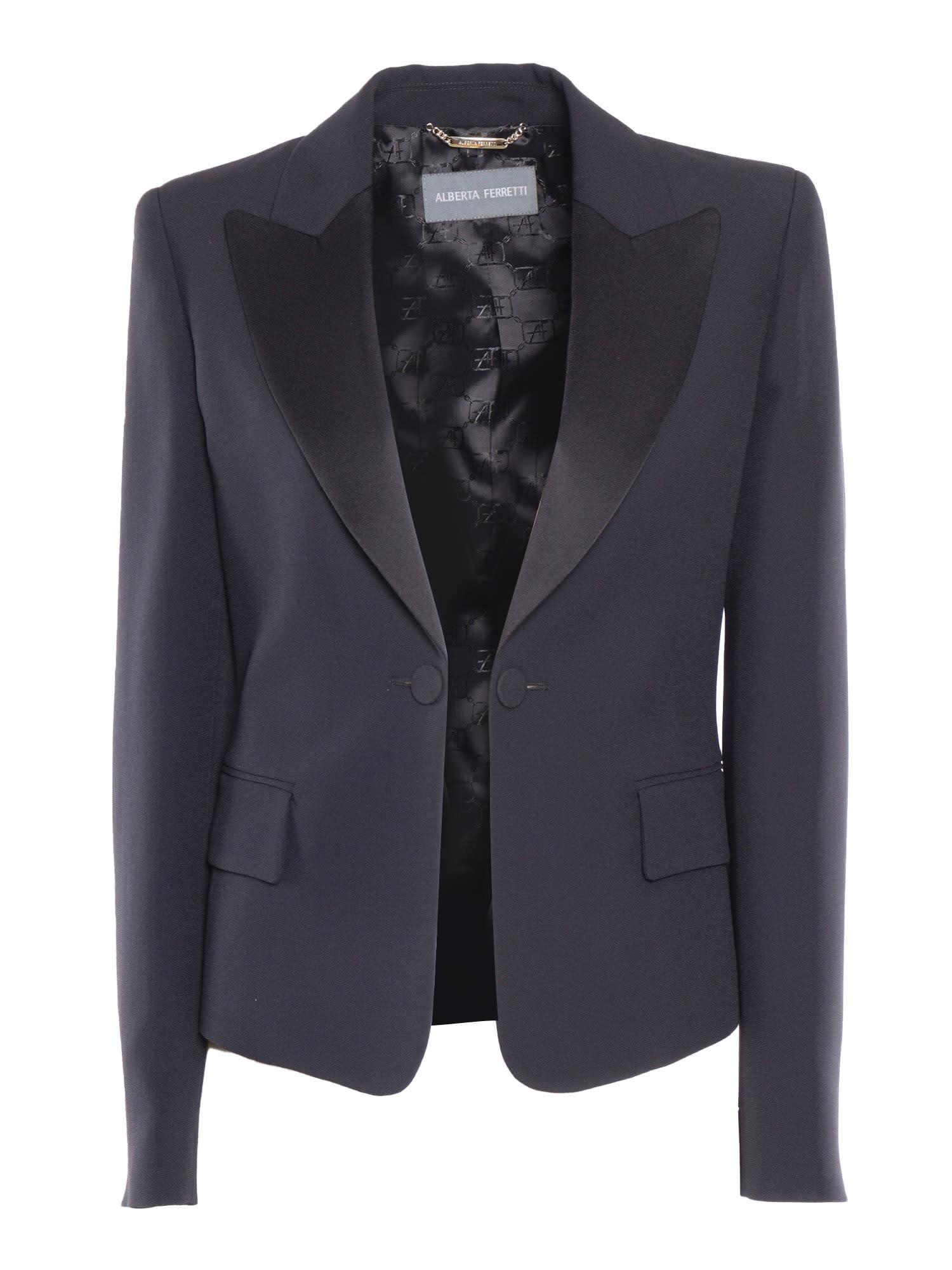 alberta ferretti black blazer