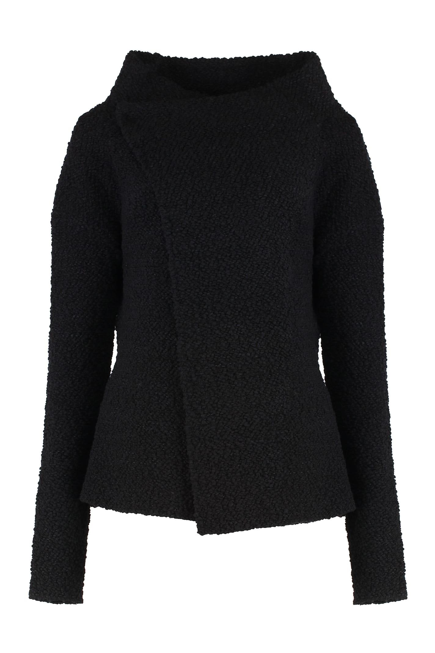 alberta ferretti boucle wool sweater.