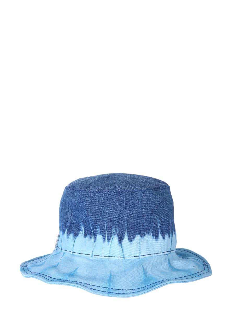 alberta ferretti bucket hat with tie dye print