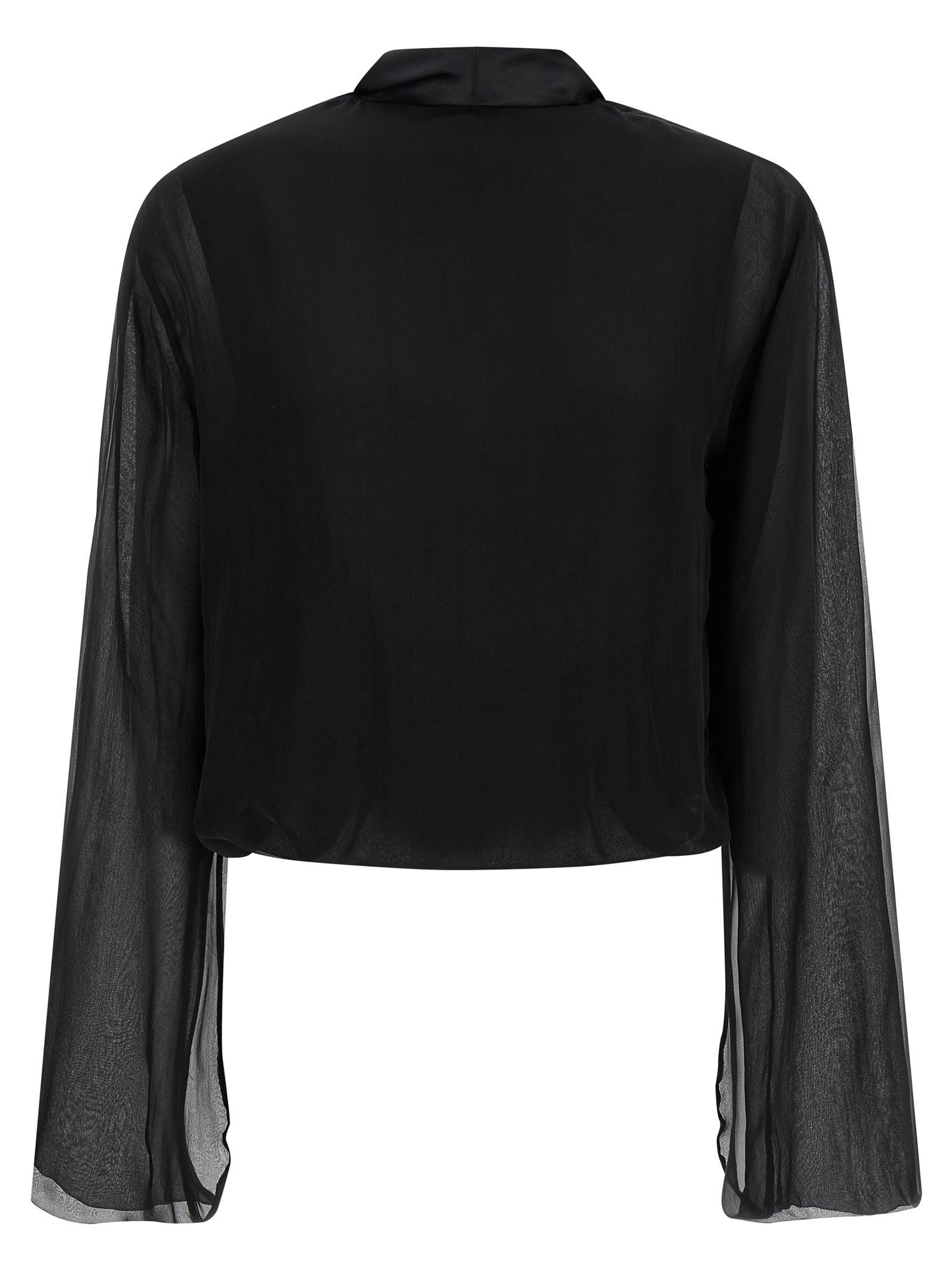 alberta ferretti chiffon shirt