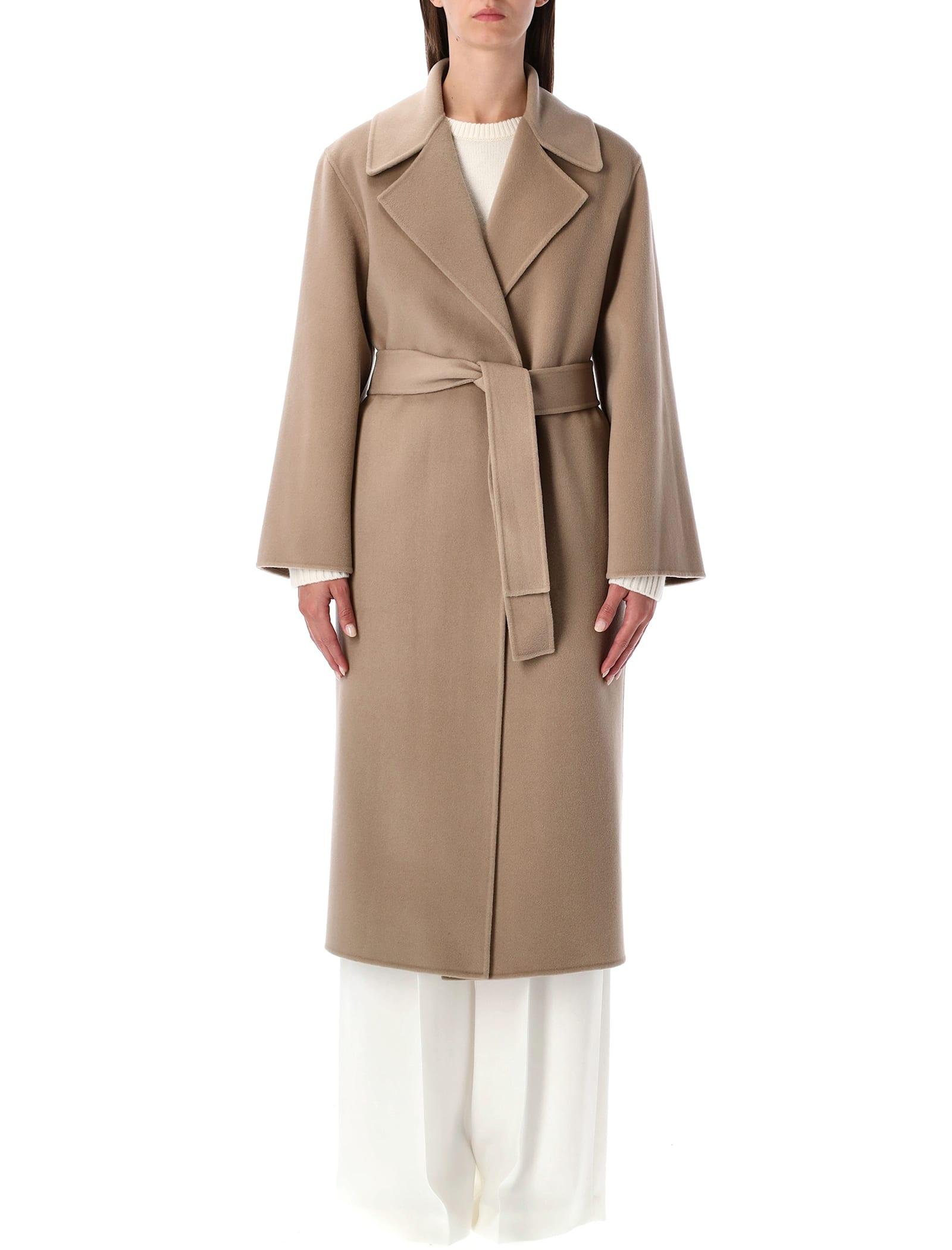 alberta ferretti coat in double-face wool