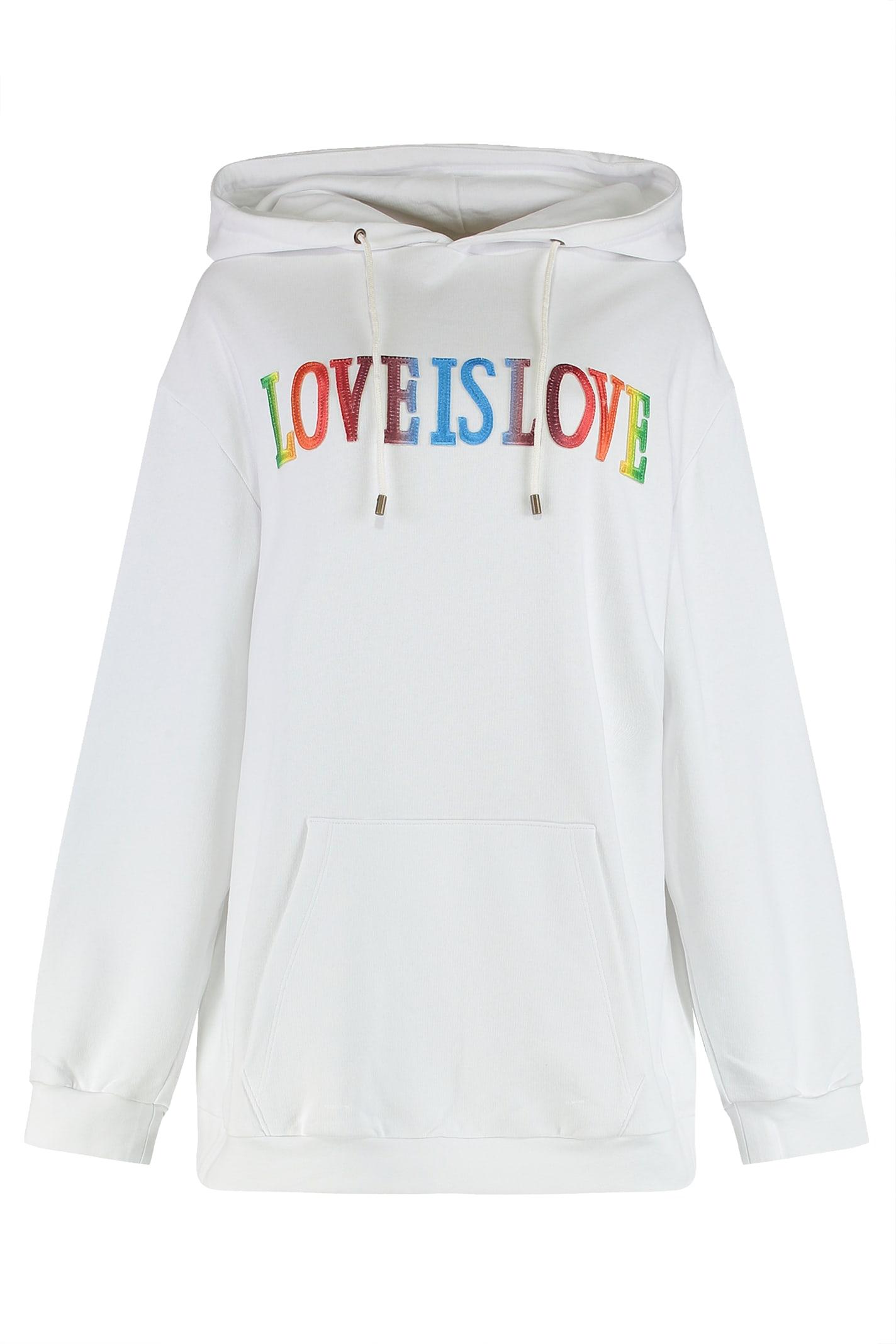 alberta ferretti cotton hoodie