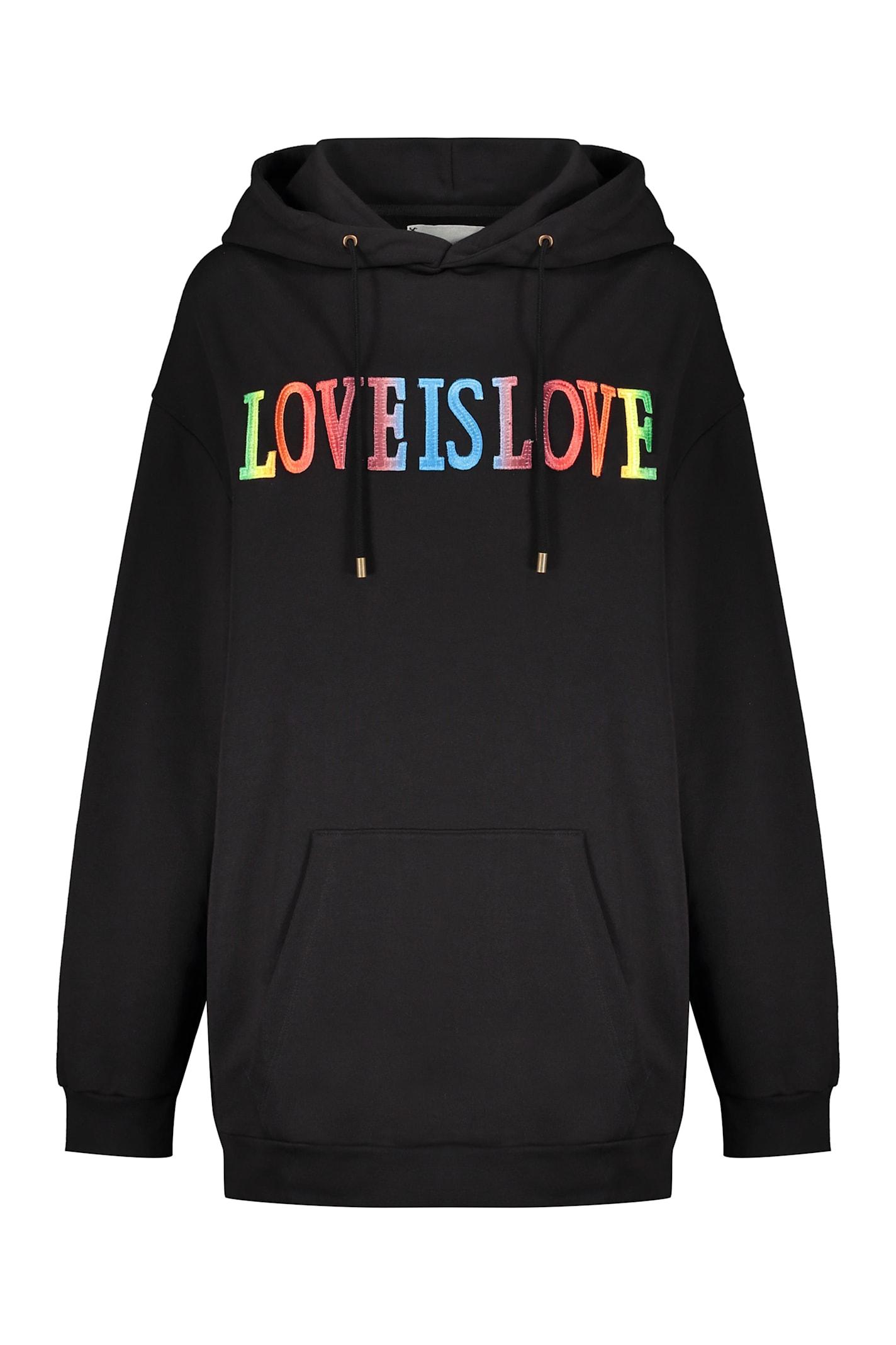 alberta ferretti cotton hoodie