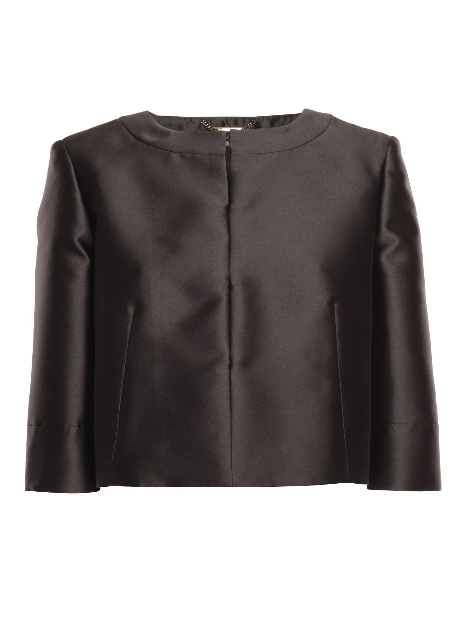 alberta ferretti crop jacket