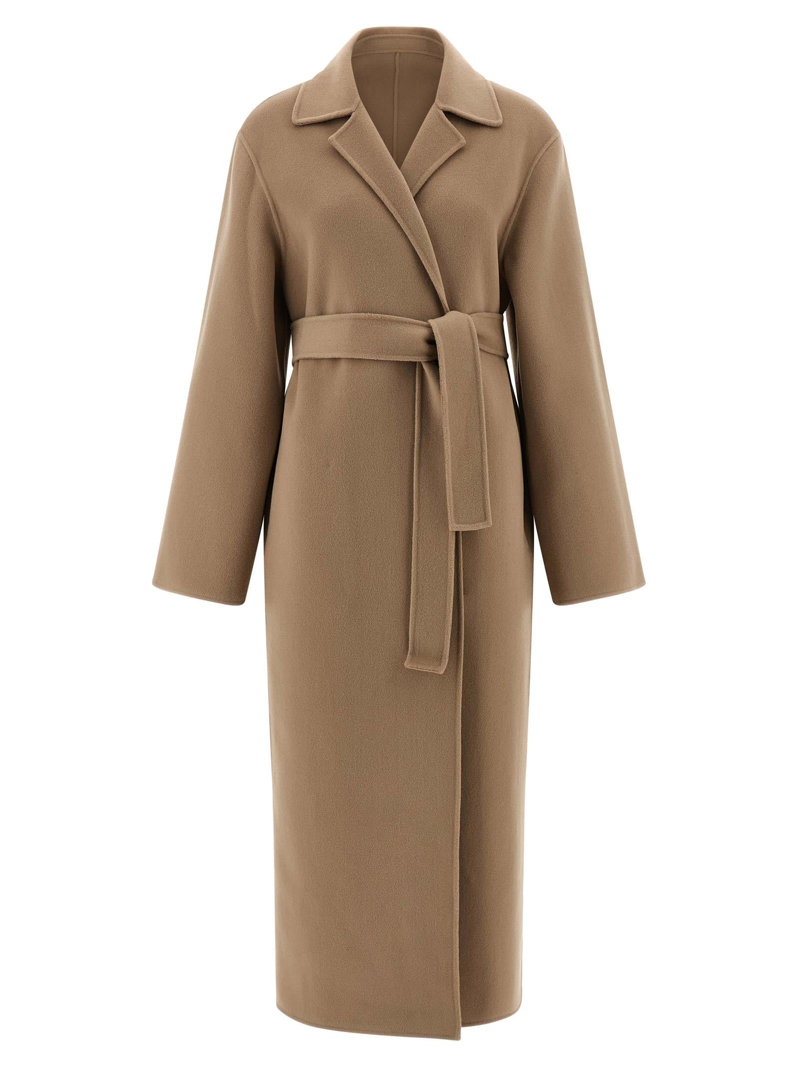 alberta ferretti double cloth coat