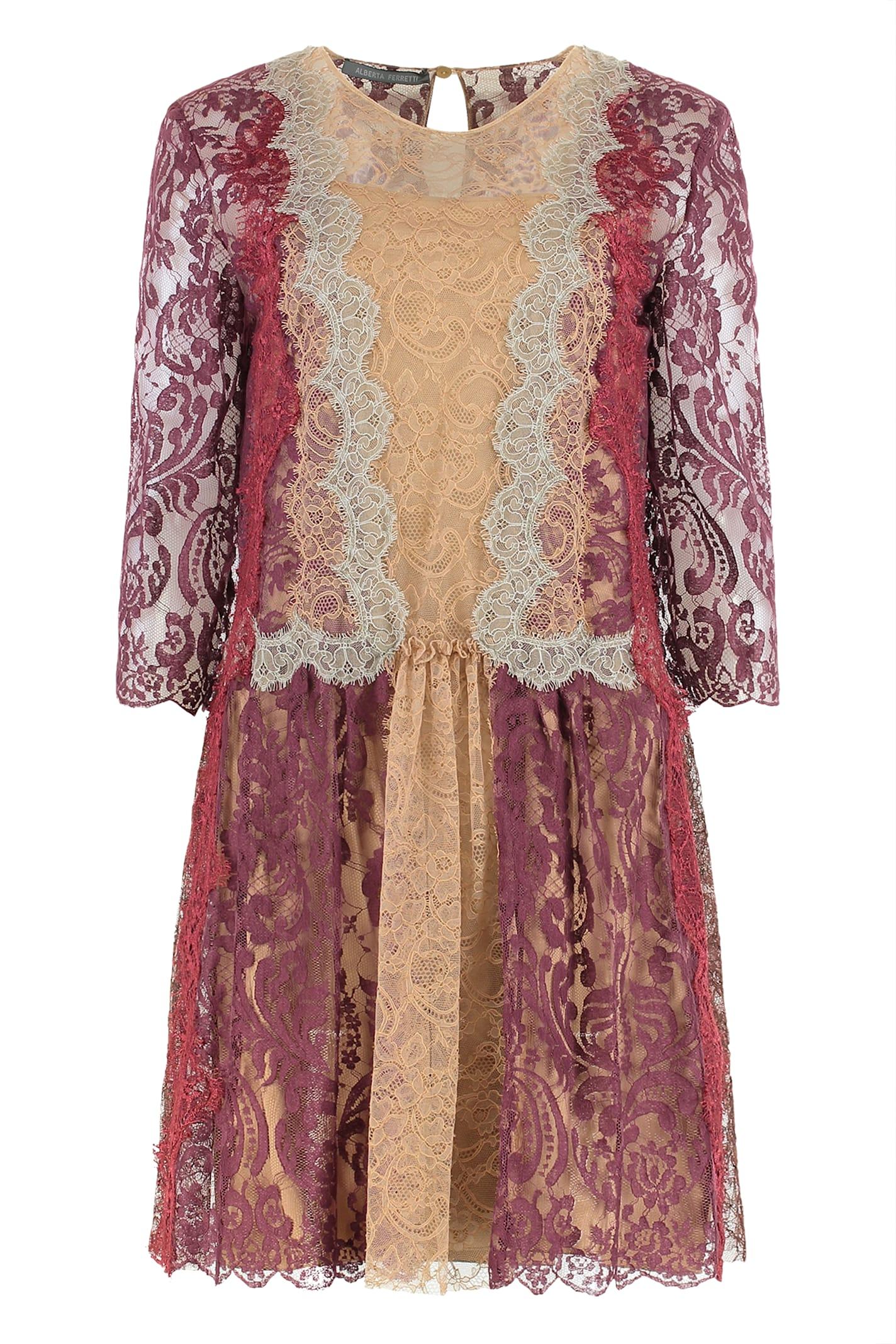 alberta ferretti dress in lace