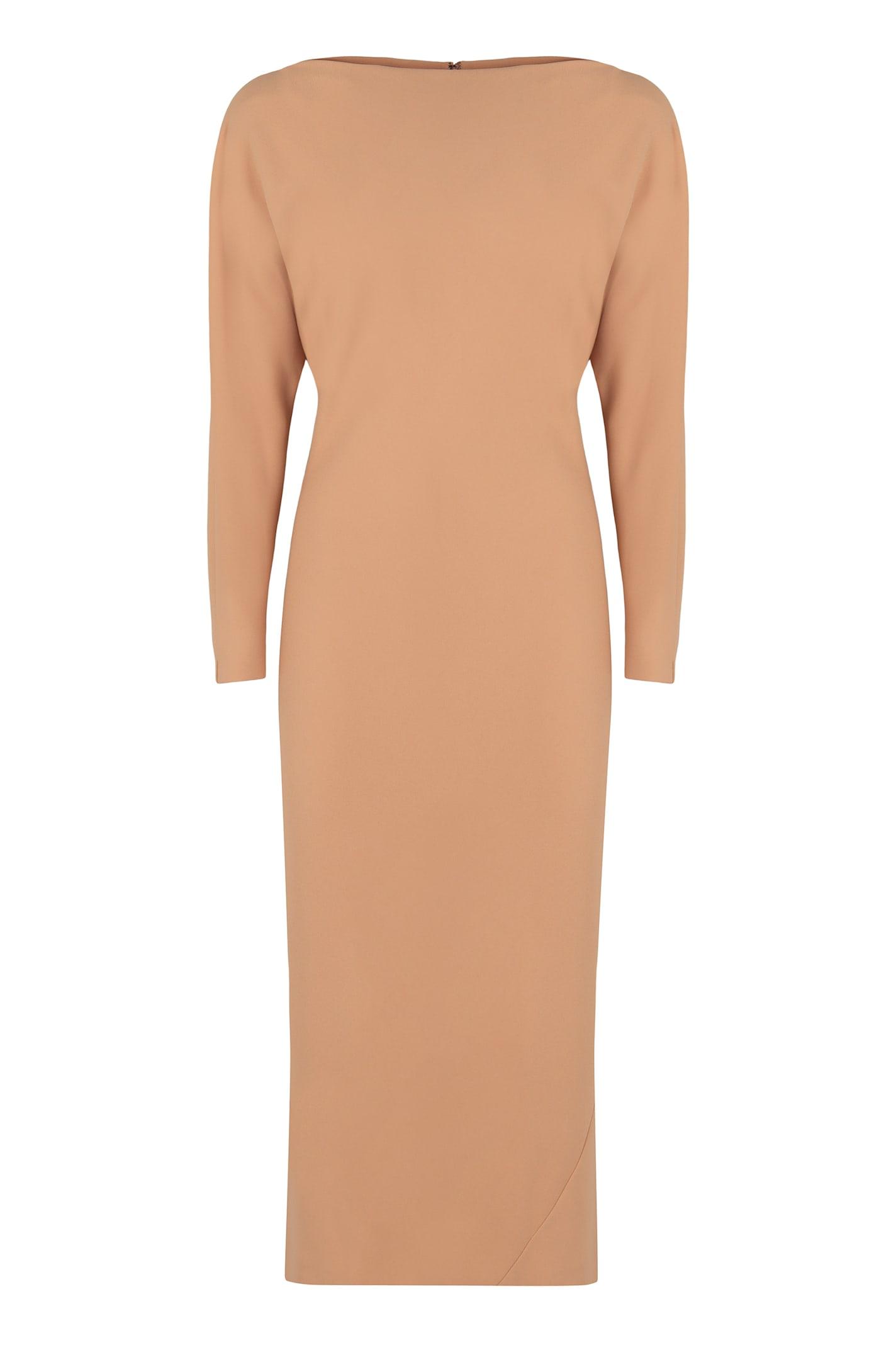 alberta ferretti elegant long dress in soft fabric