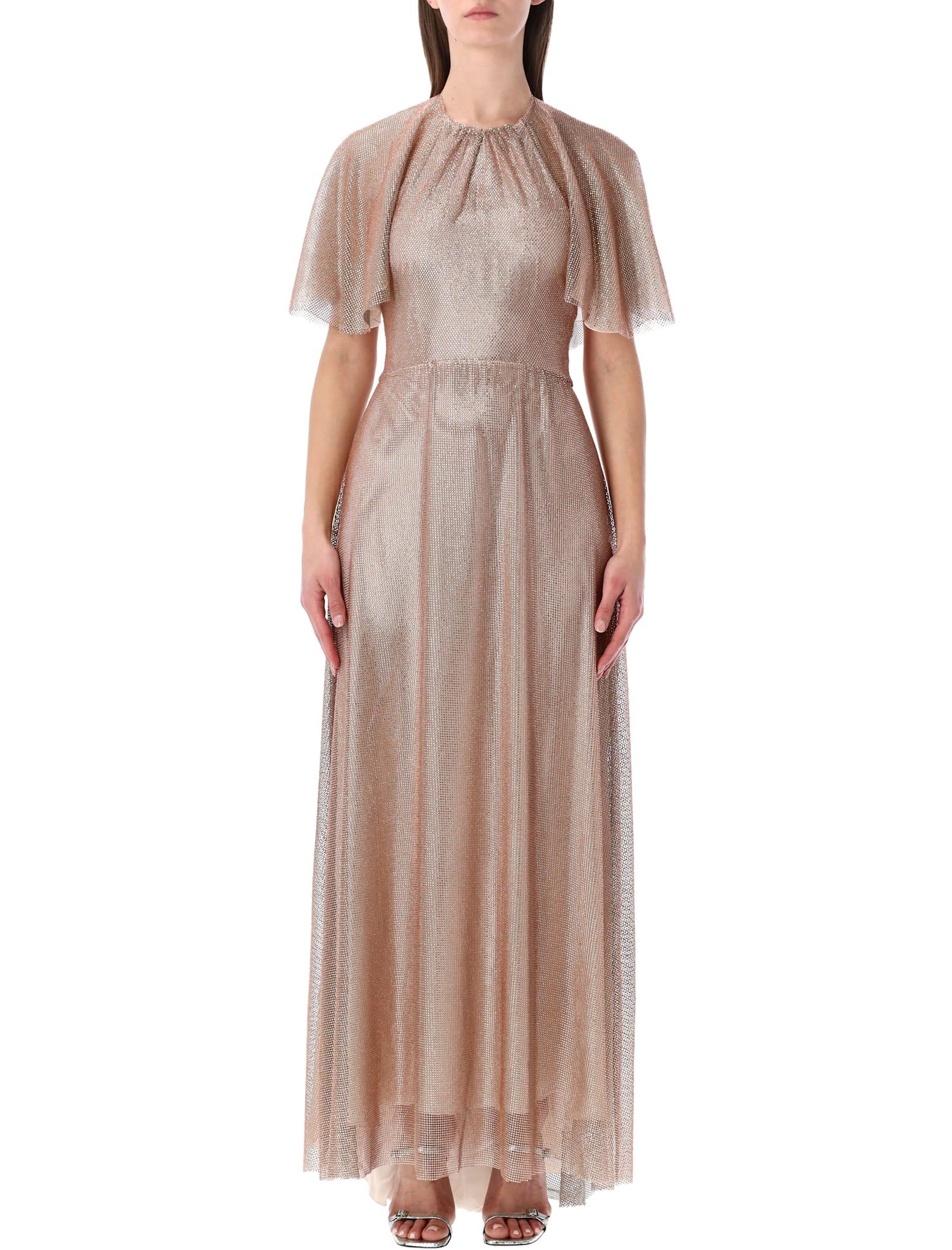 alberta ferretti evening dress with micro sequins
