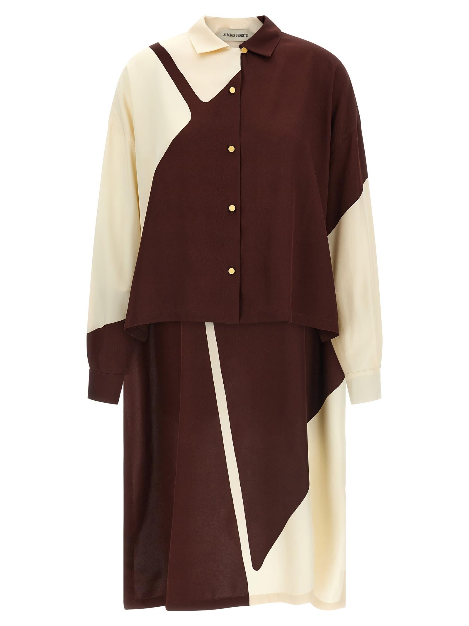 alberta ferretti graphic print shirt