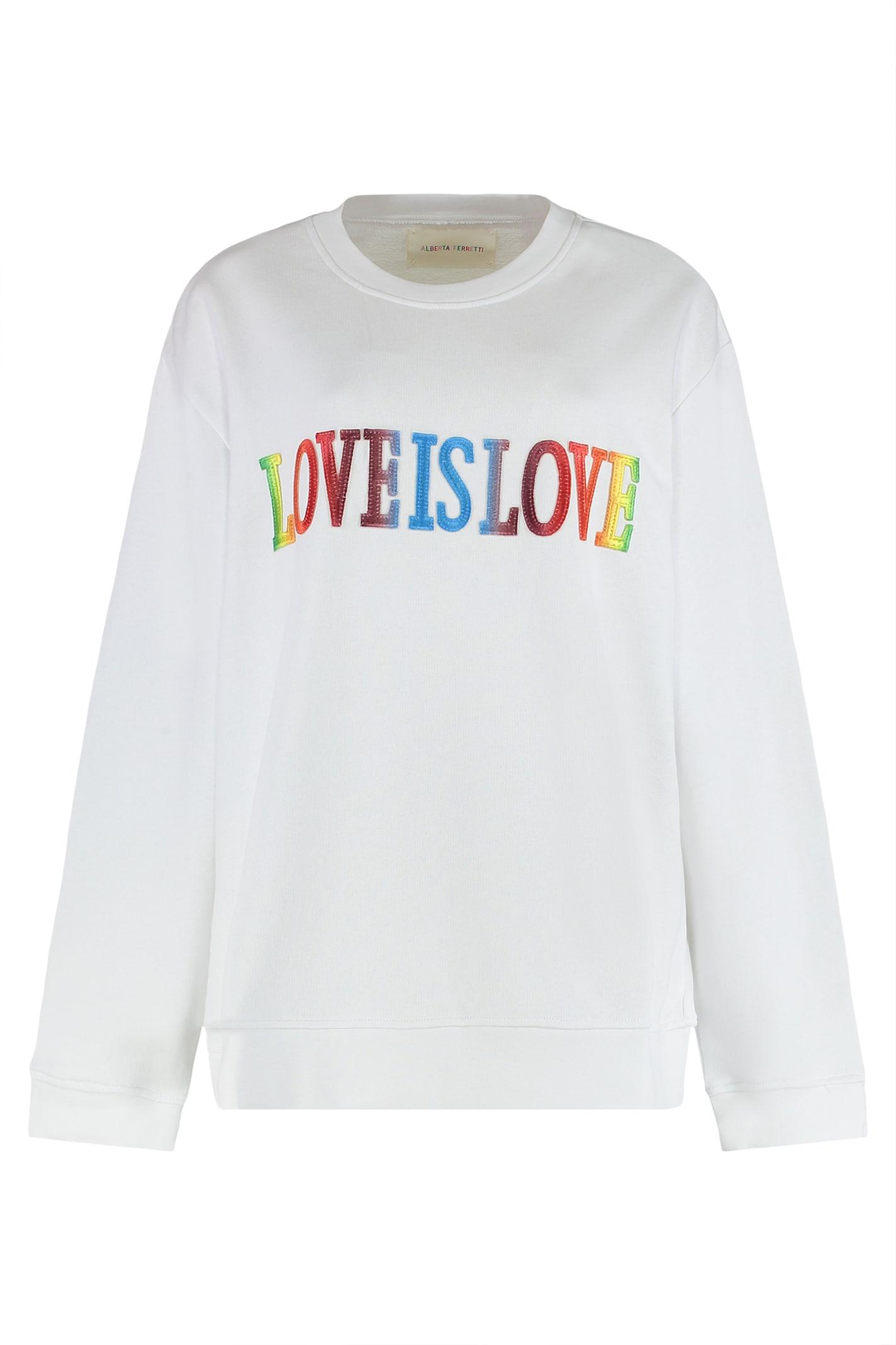 alberta ferretti hooded sweatshirt