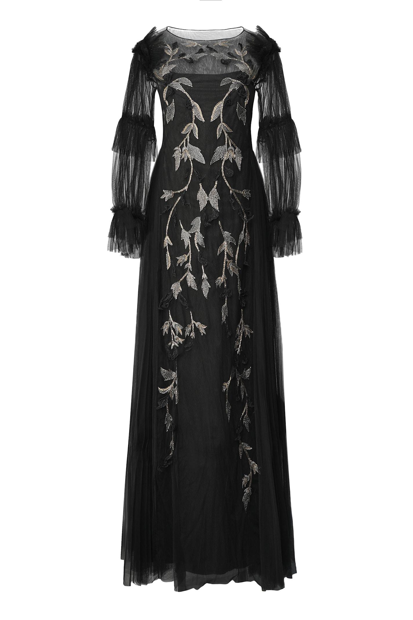 alberta ferretti il testo abito in tulle tradotto dallitaliano (it) allinglese (en) è: i wear tulle.