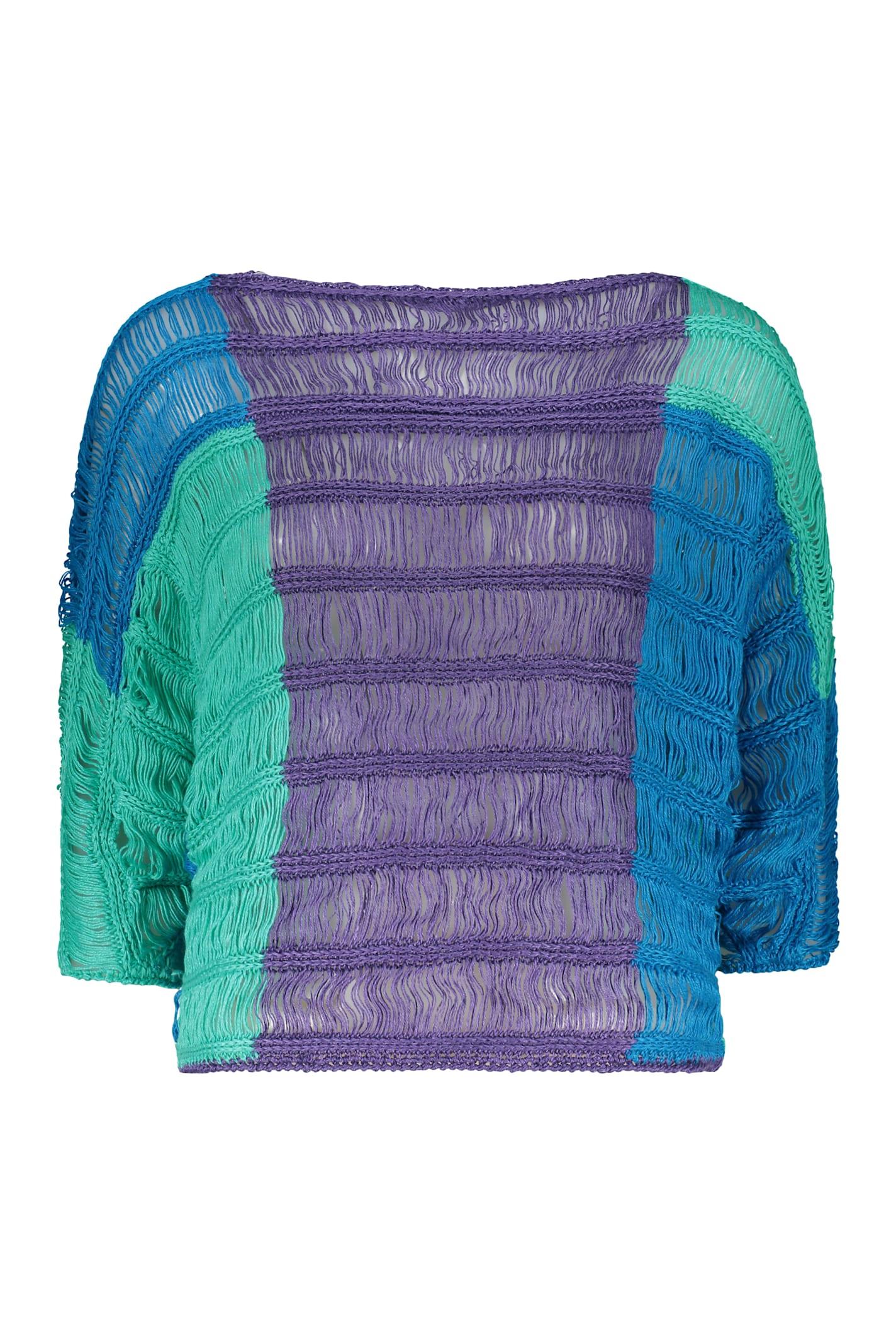 alberta ferretti knitted top