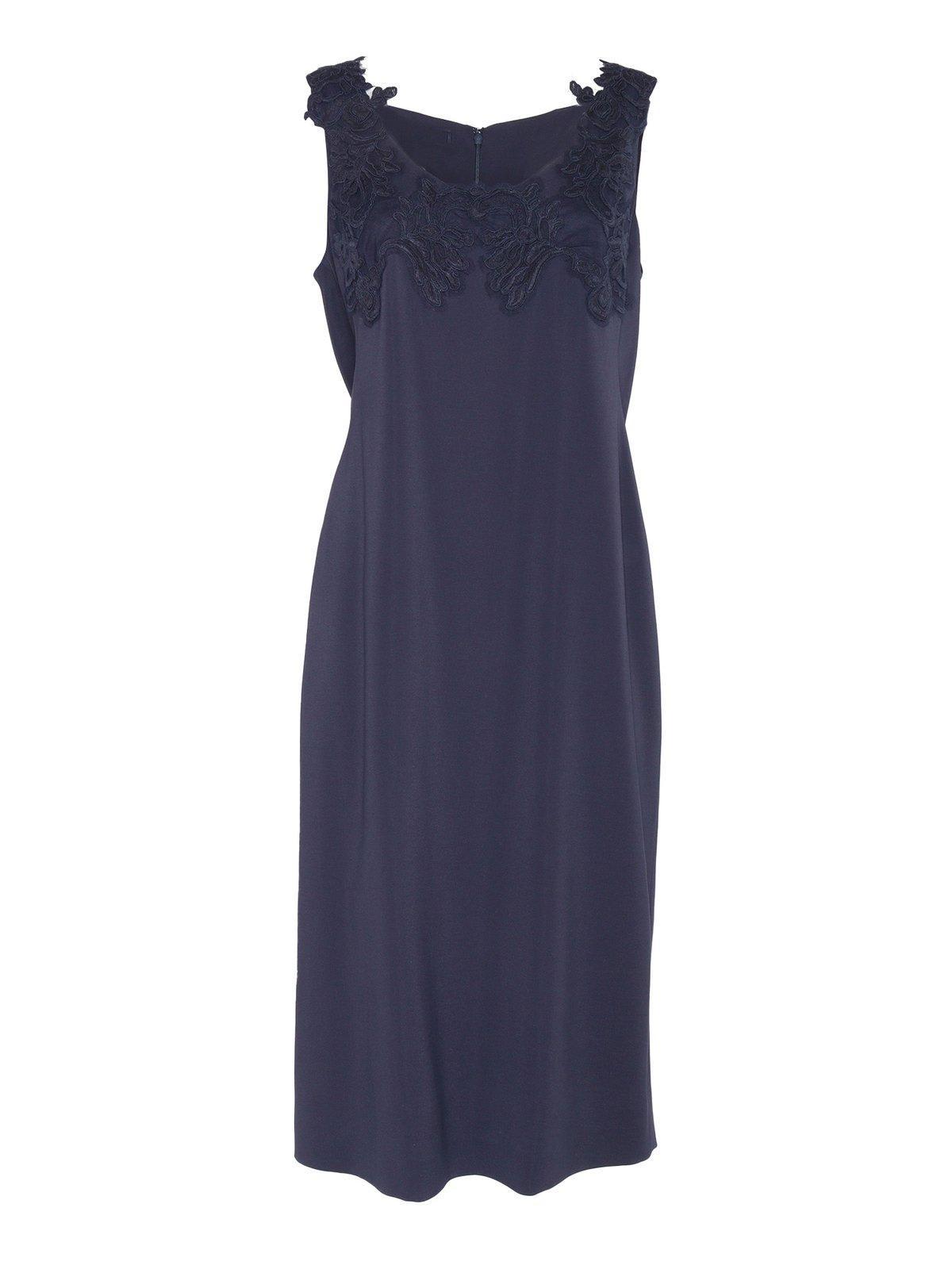 alberta ferretti lace detailed dress