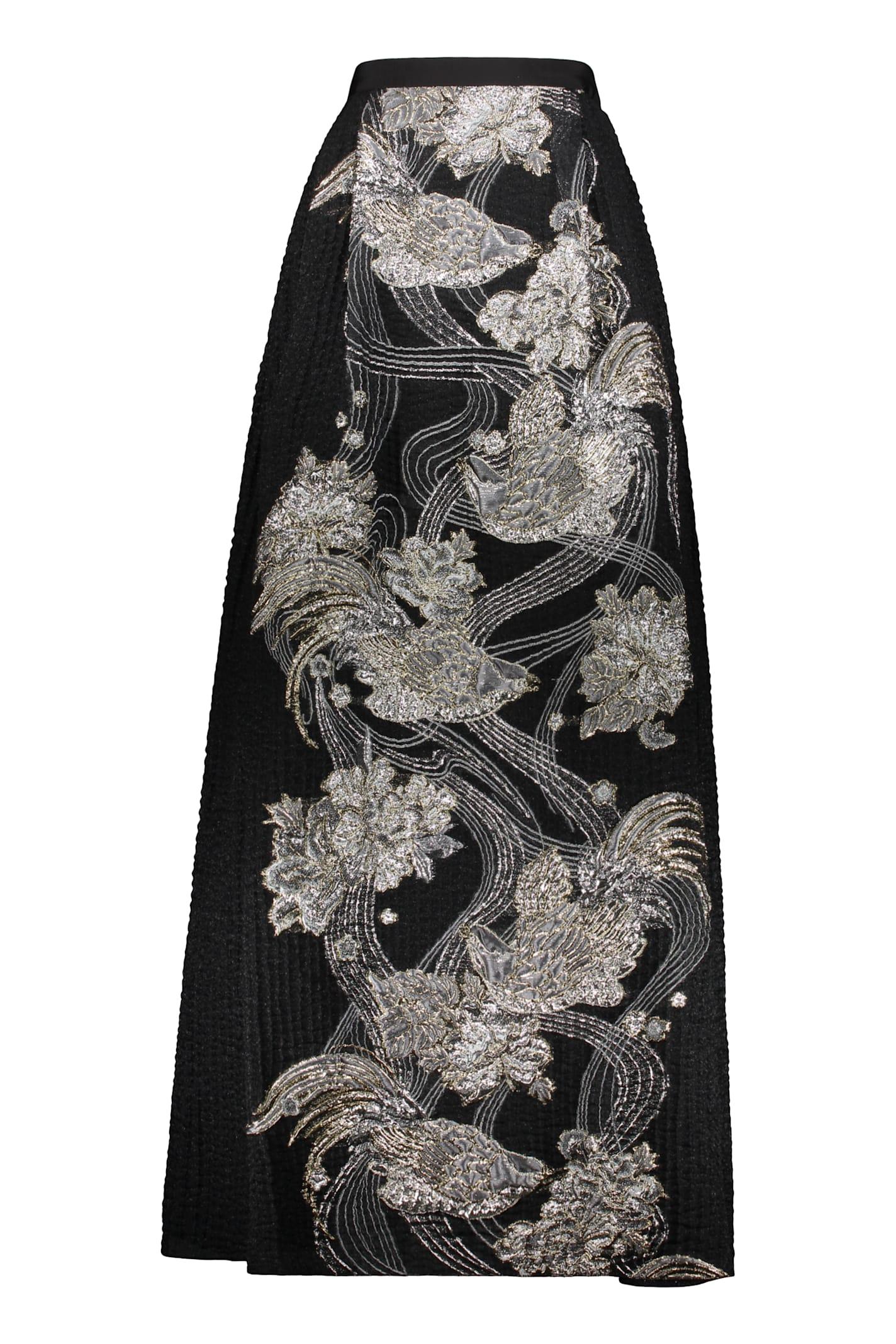 alberta ferretti long skirt