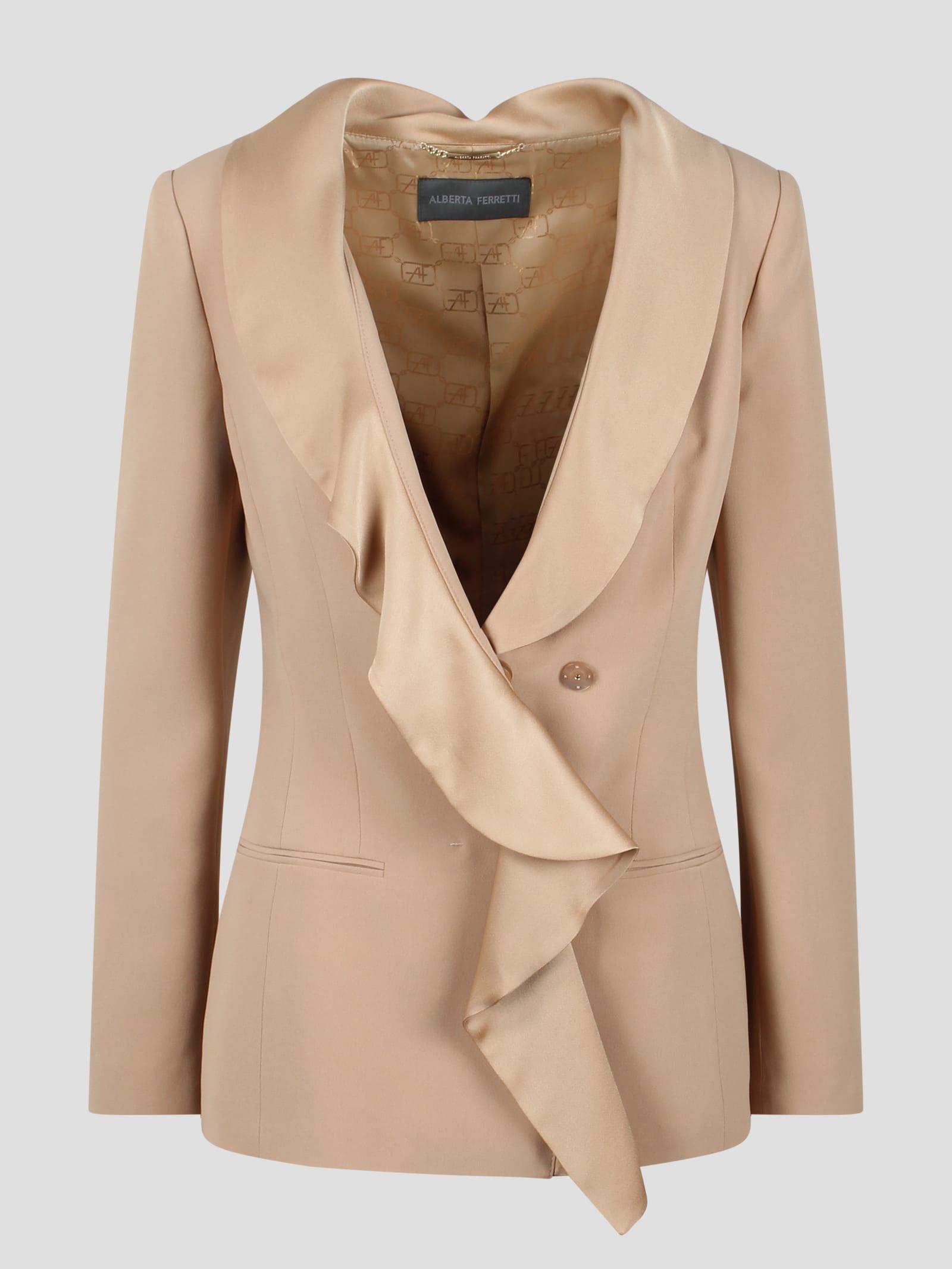 alberta ferretti long-sleeved tailored blazer