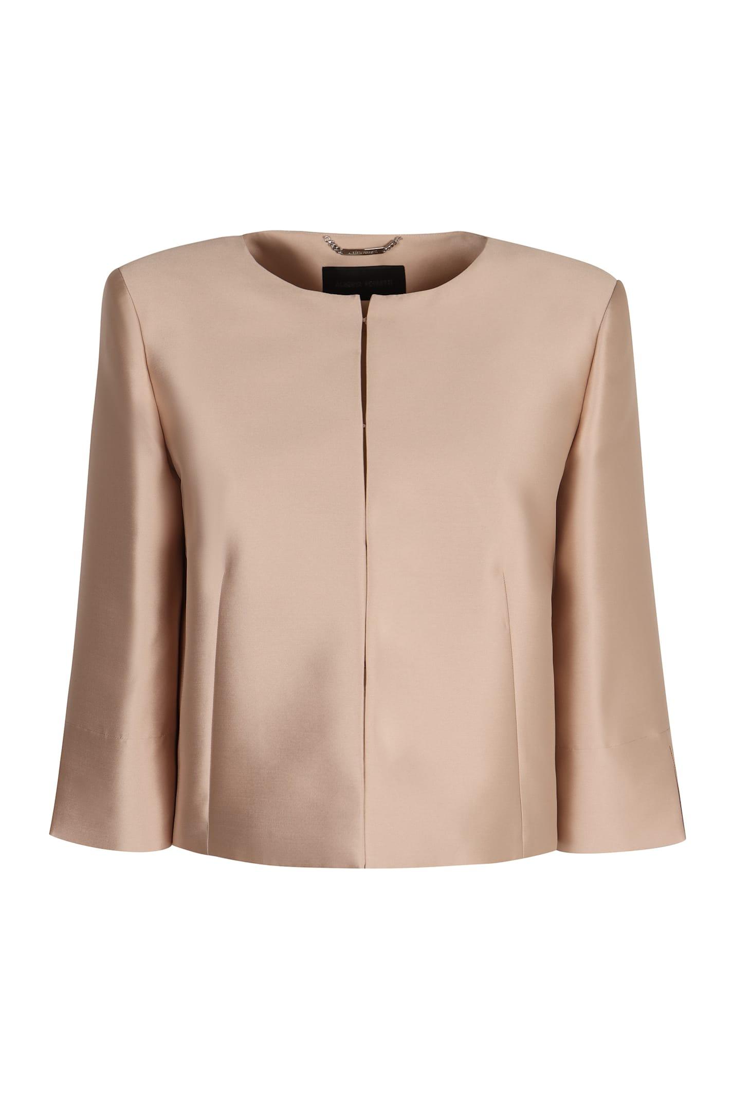 alberta ferretti mikado jacket