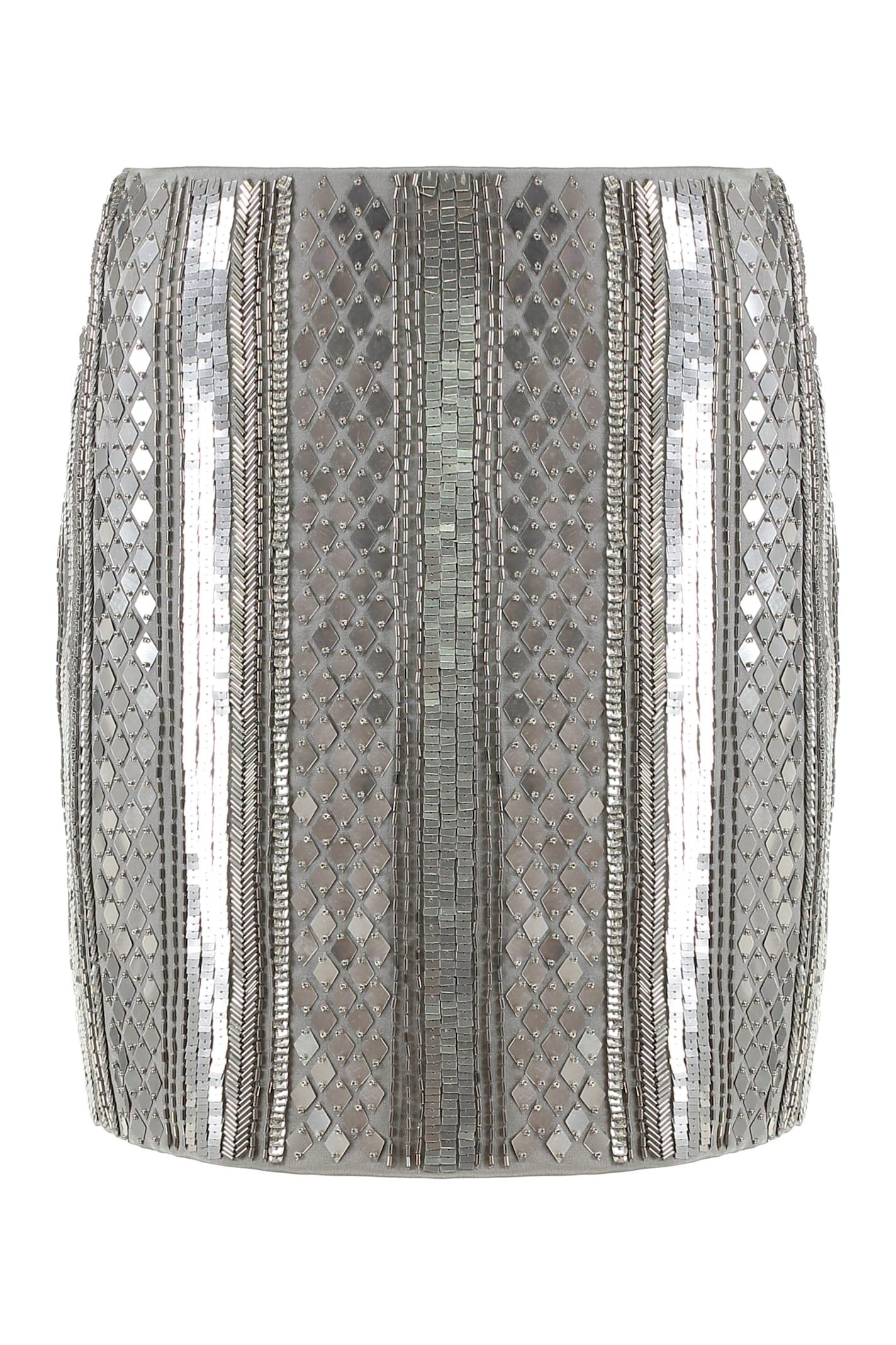 alberta ferretti mini skirt with sequins