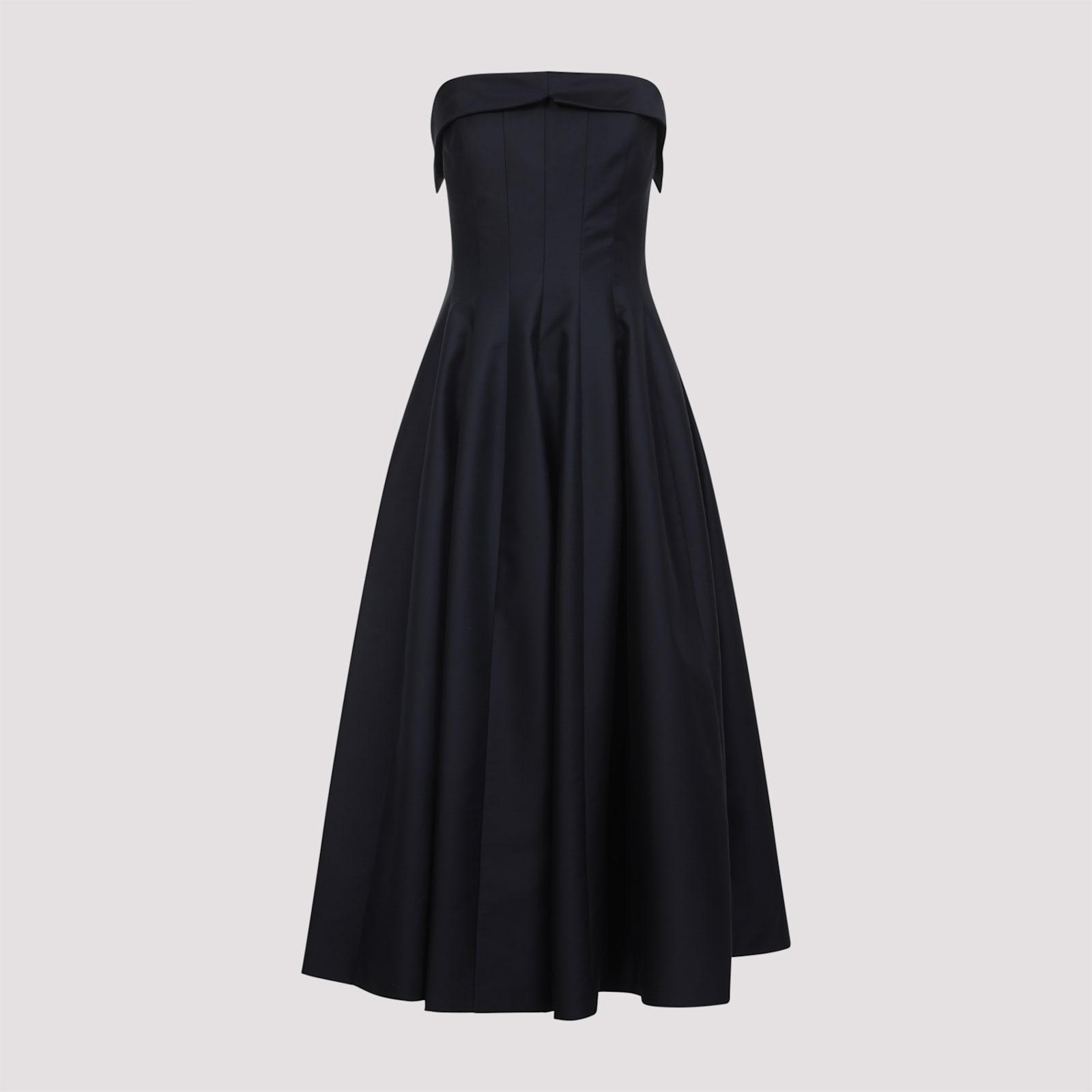 alberta ferretti off-shoulder midi dress