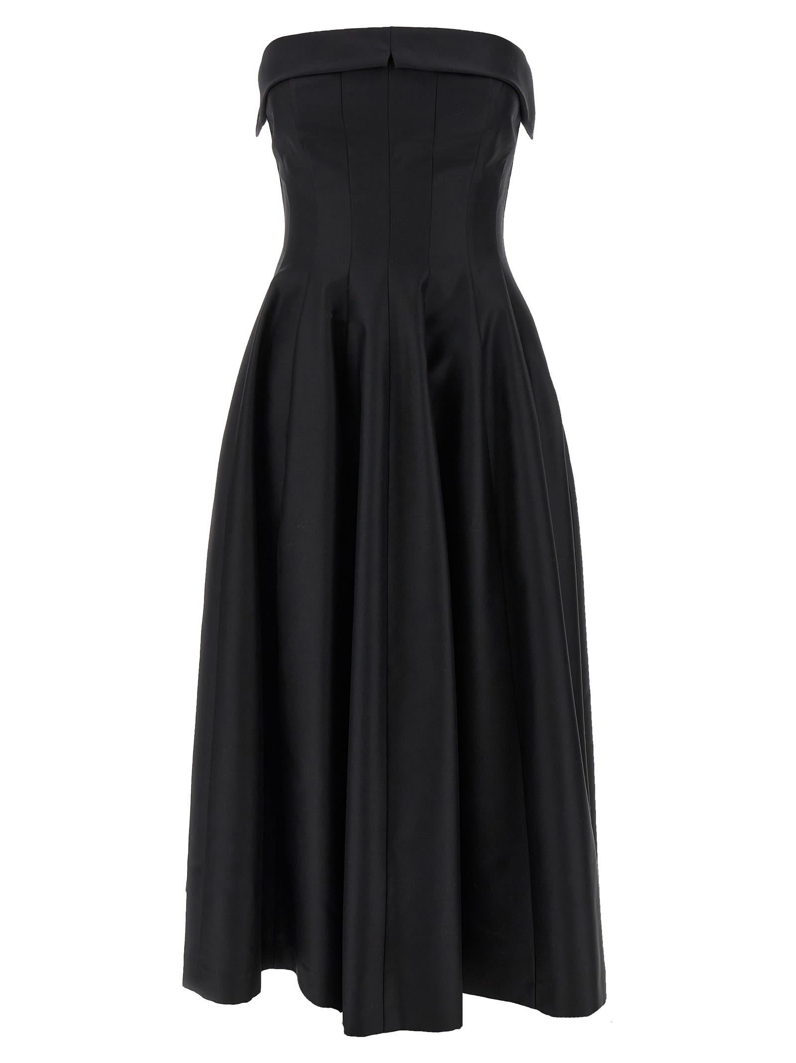 alberta ferretti off-the-shoulder dress