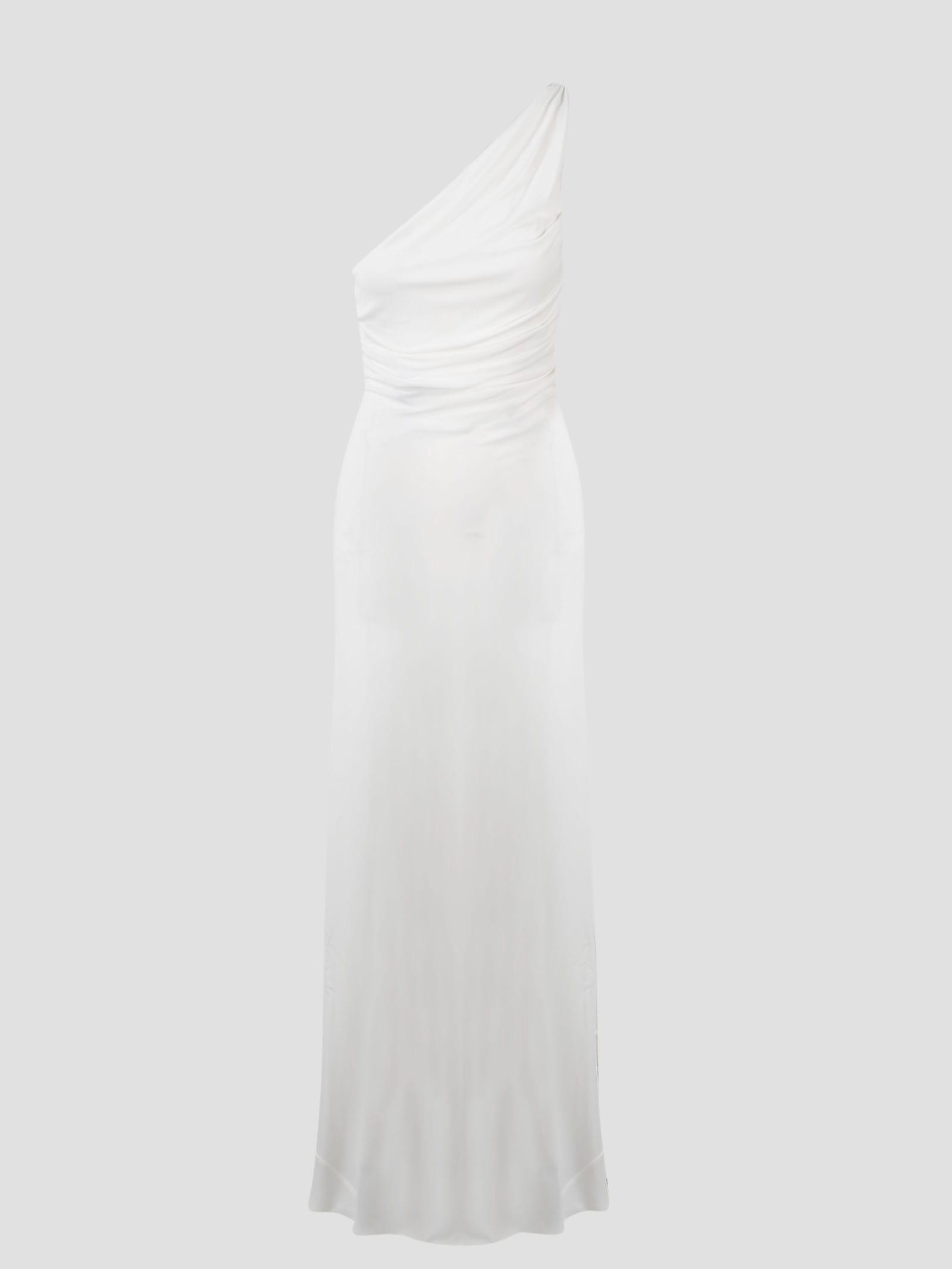 alberta ferretti one shoulder dress