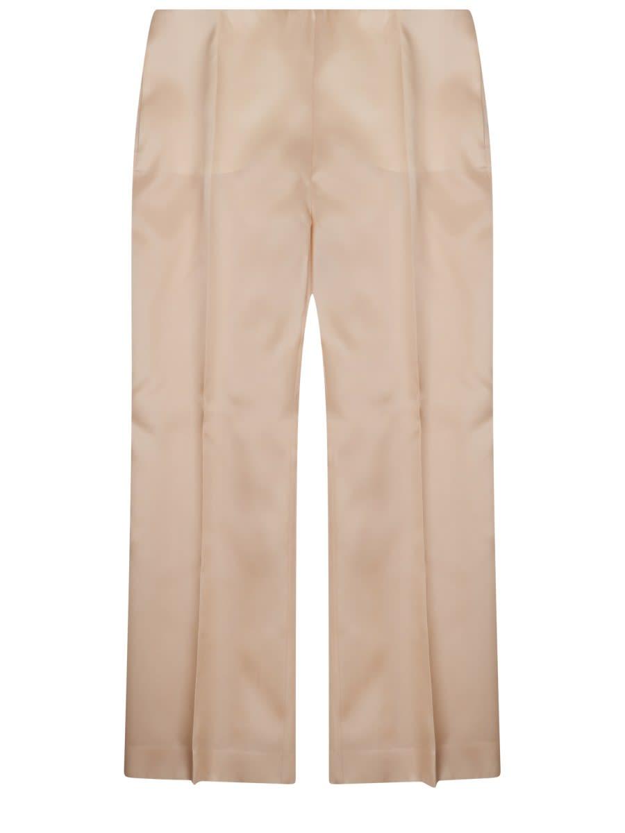 alberta ferretti pantalone dritto in seta