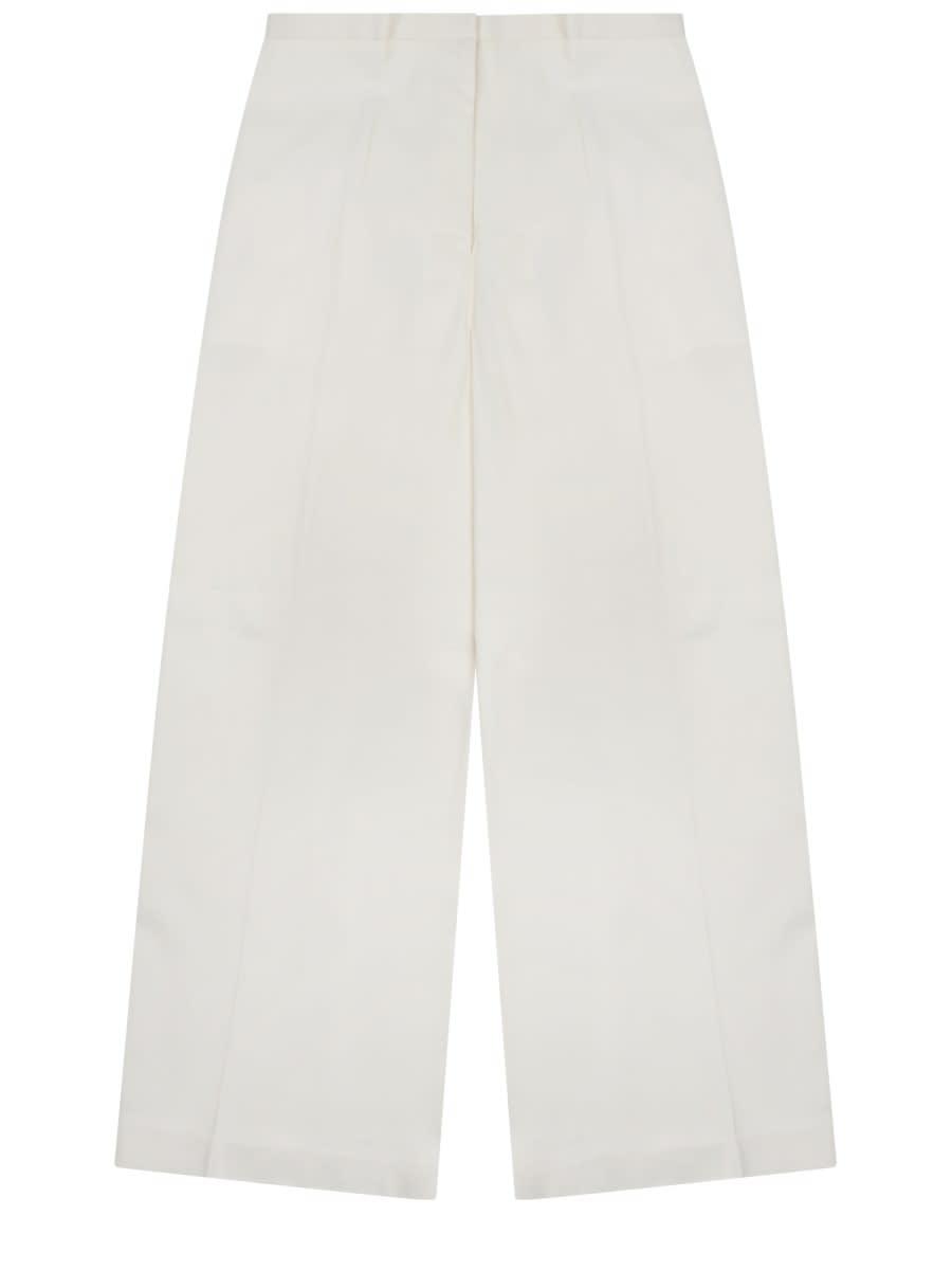 alberta ferretti pantalone in twill di viscosa