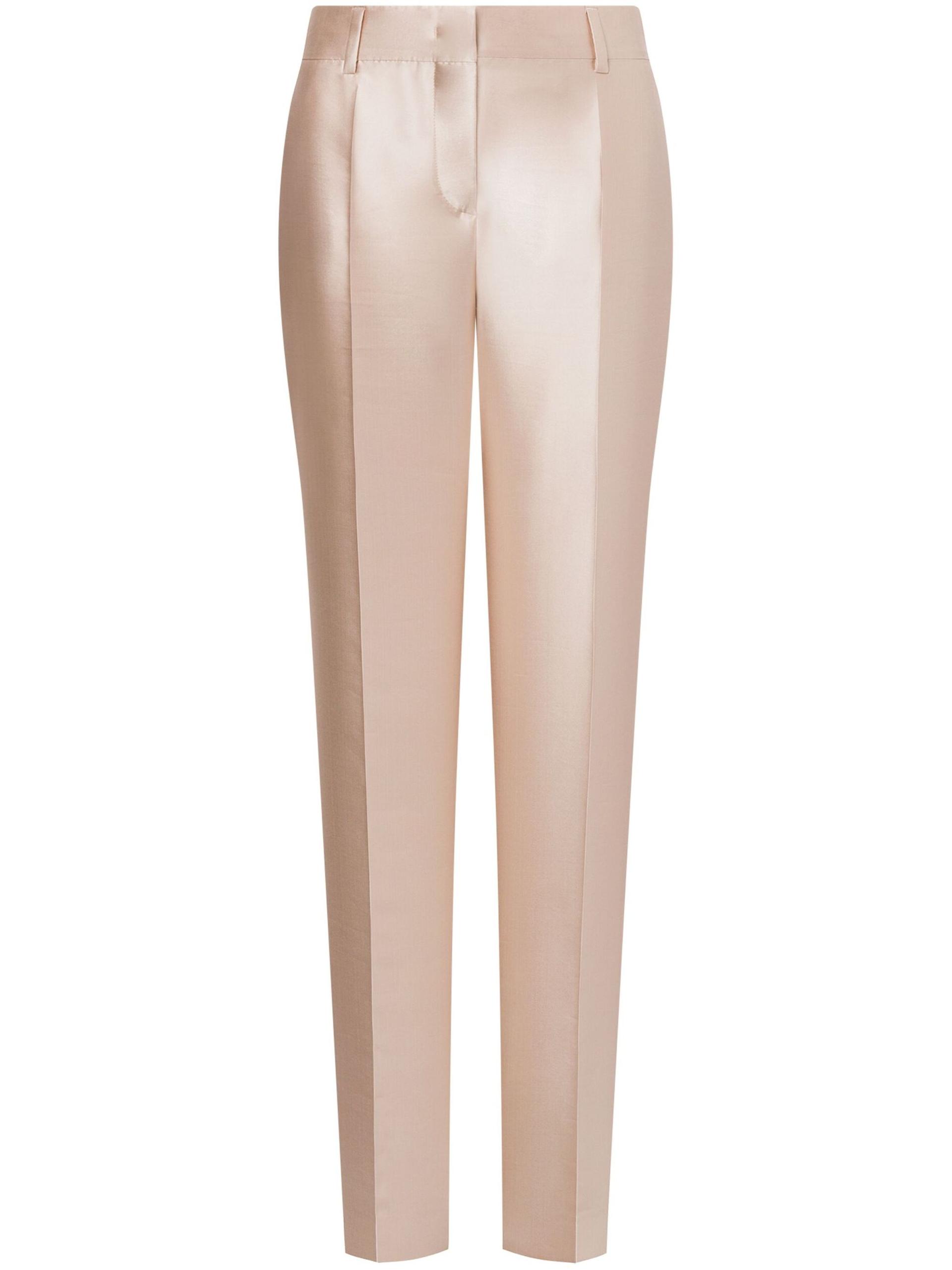 alberta ferretti pantalone mikado nude & neutrals pantaloni - women