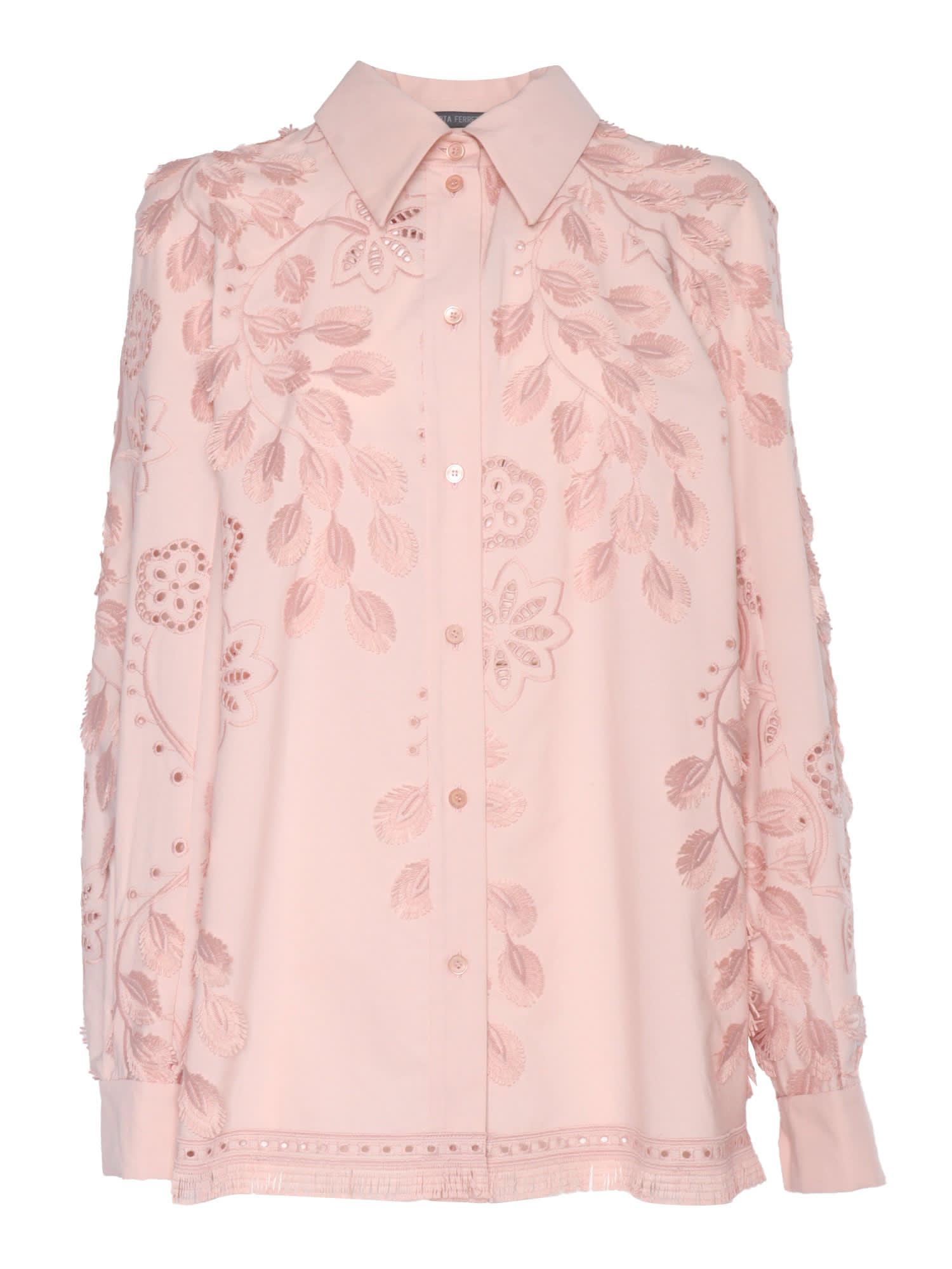 alberta ferretti pink shirt