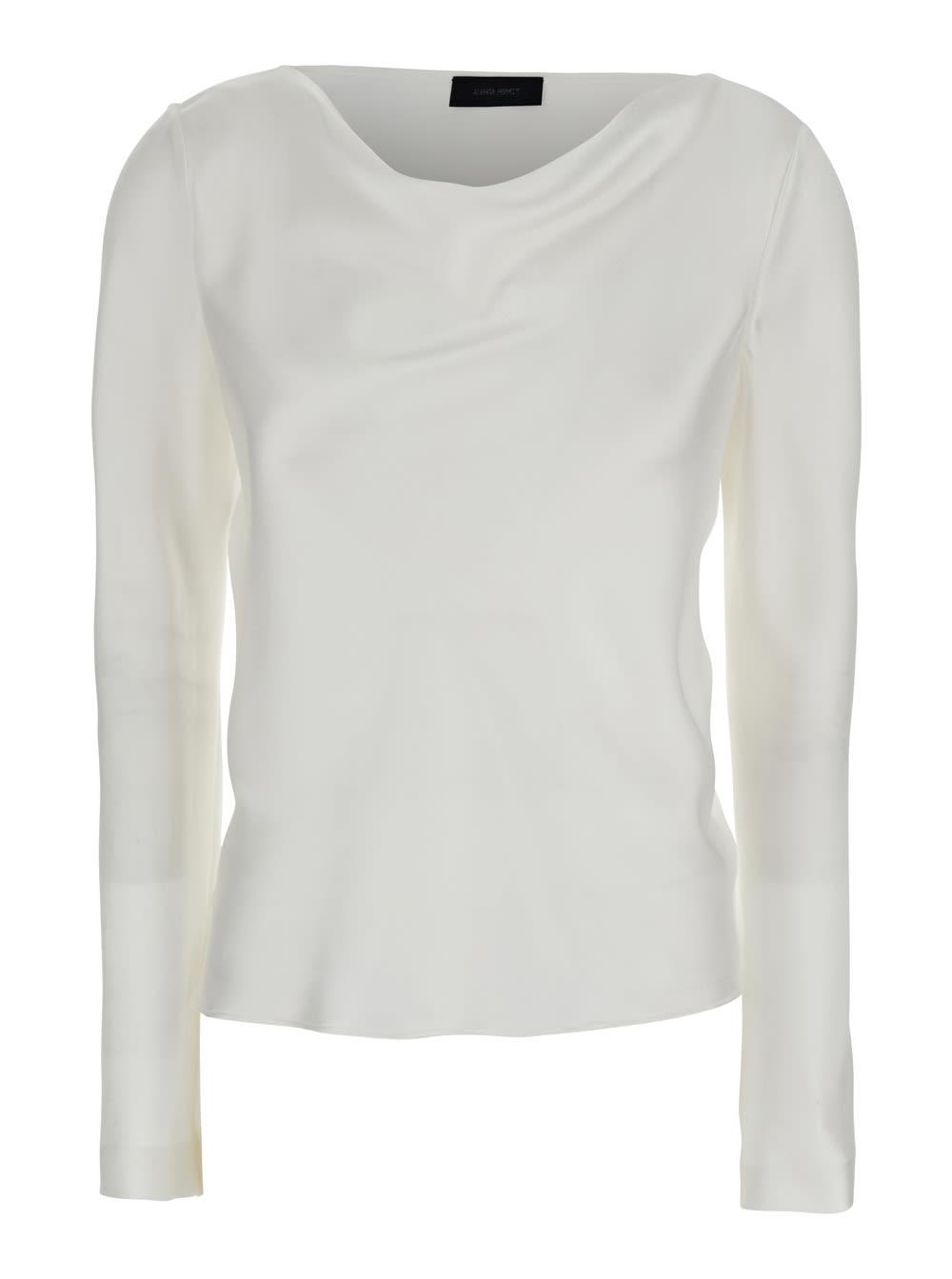 alberta ferretti satin blouse