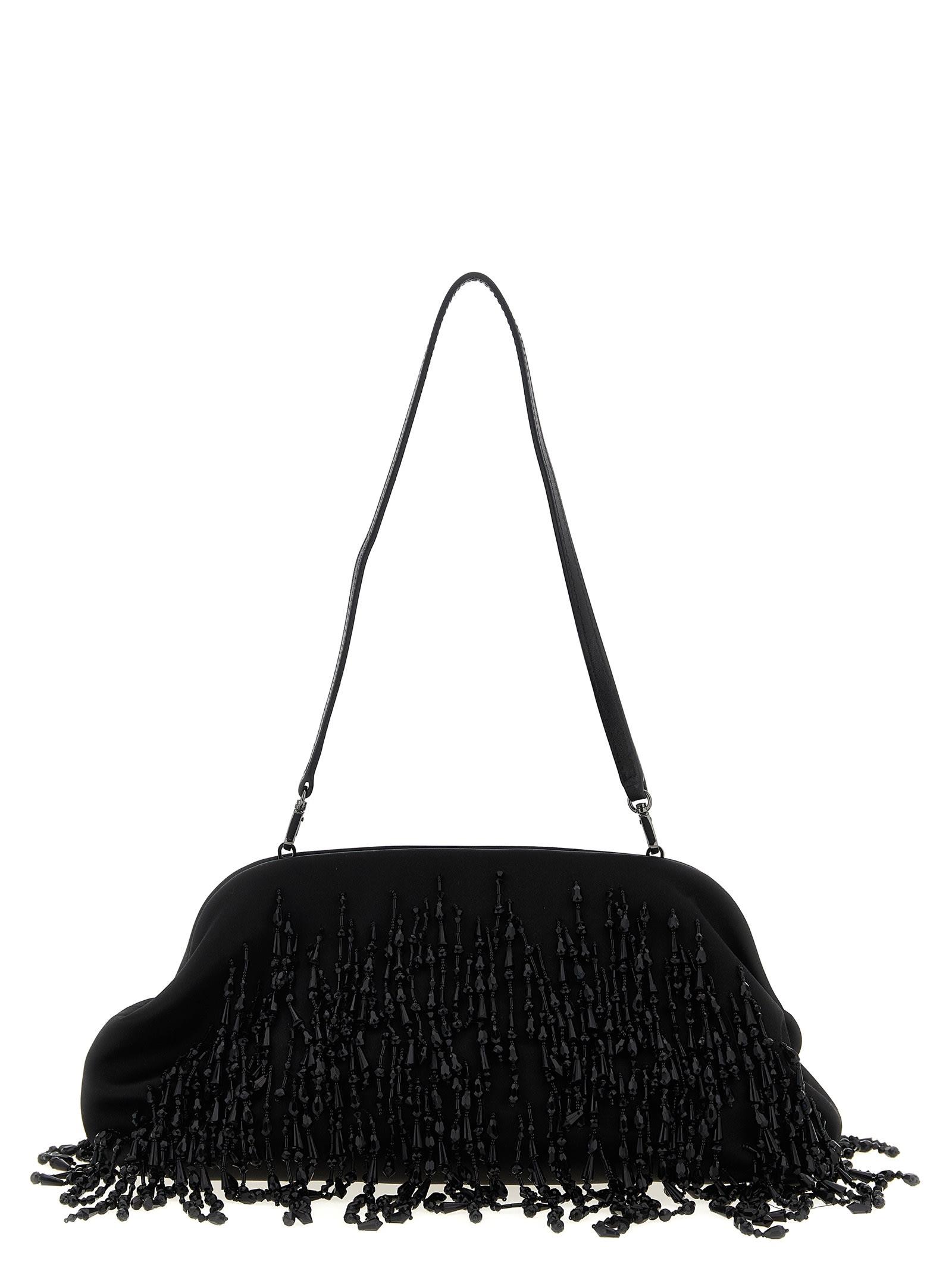 alberta ferretti satin clutch