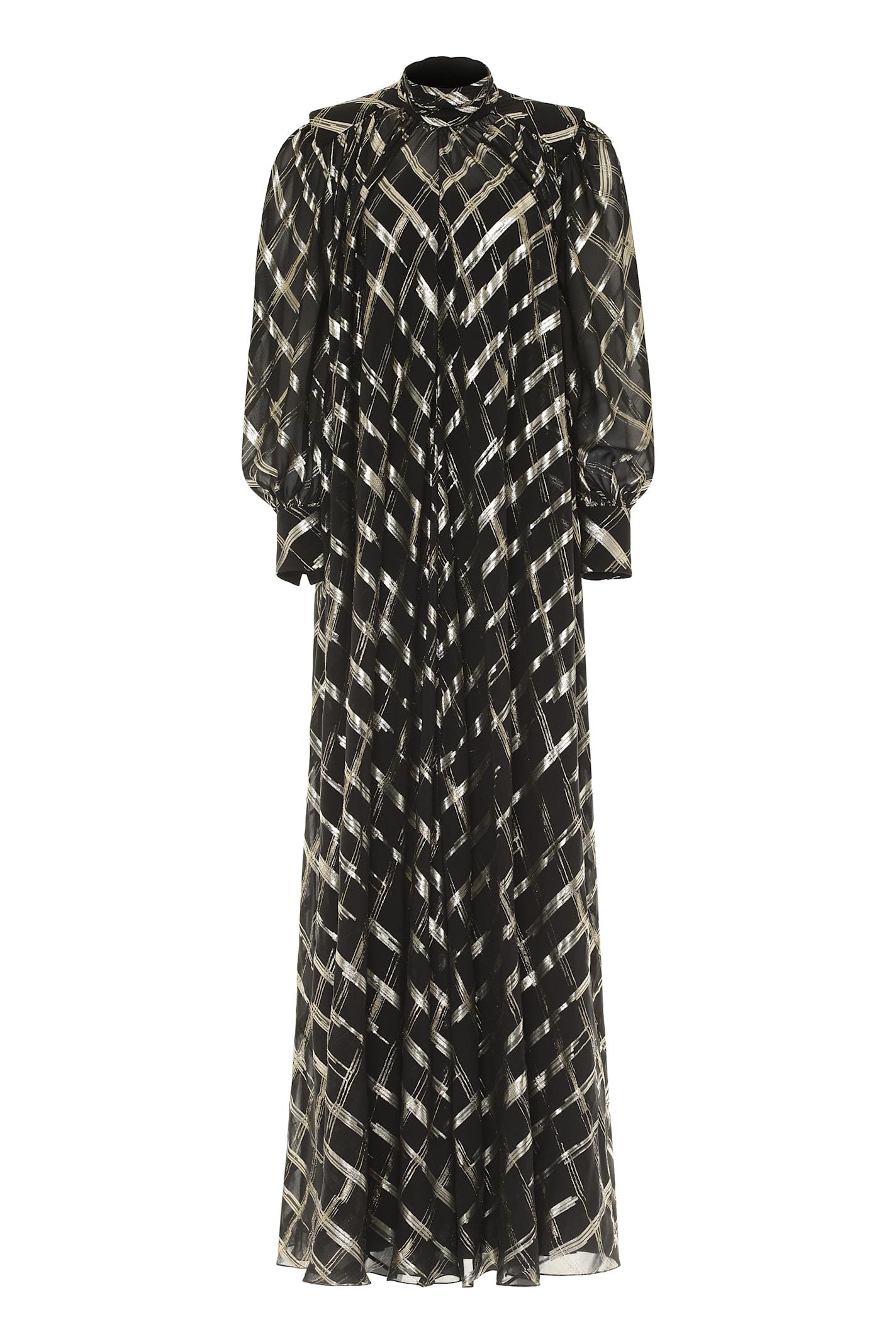 alberta ferretti silk blend dress