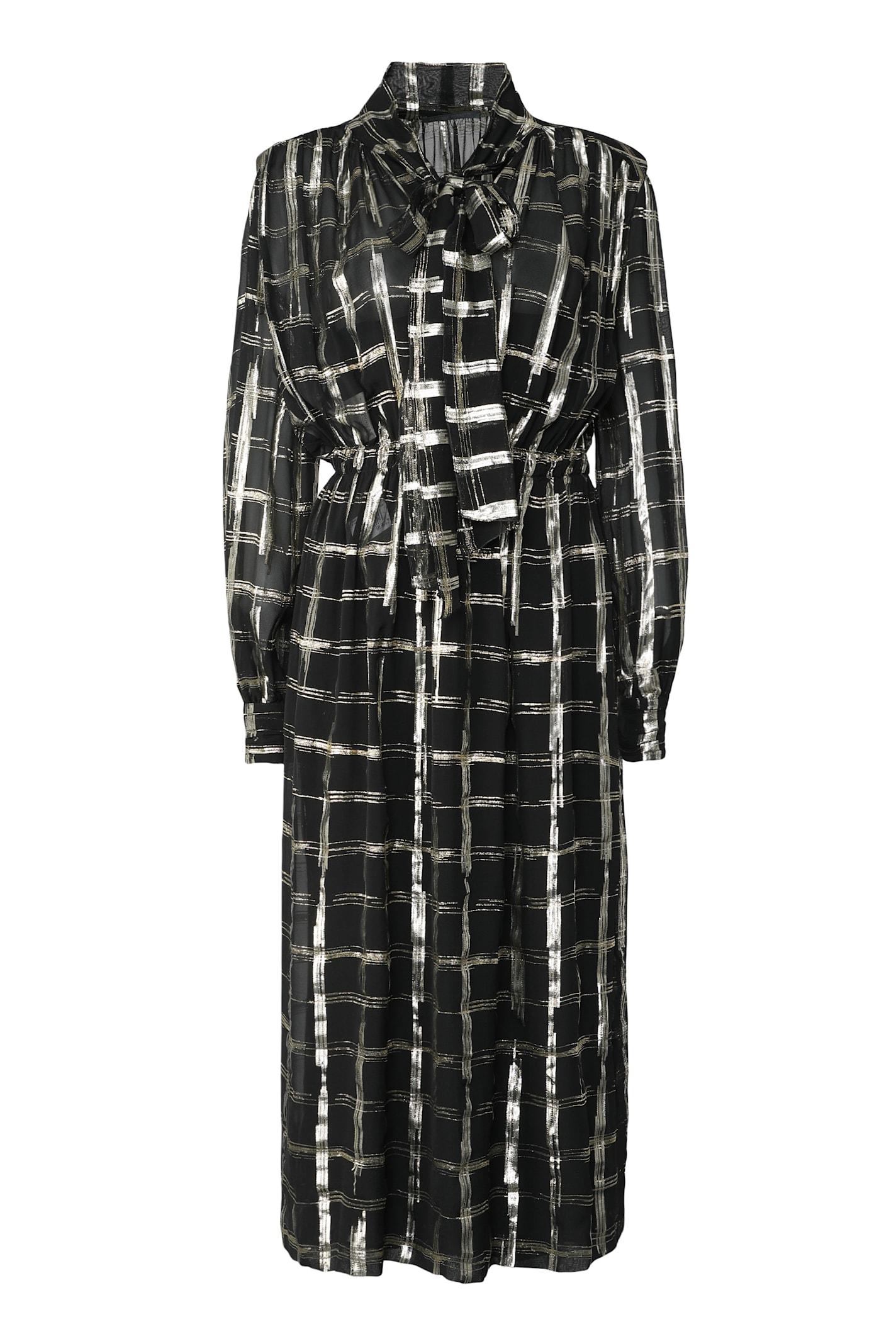 alberta ferretti silk blend dress