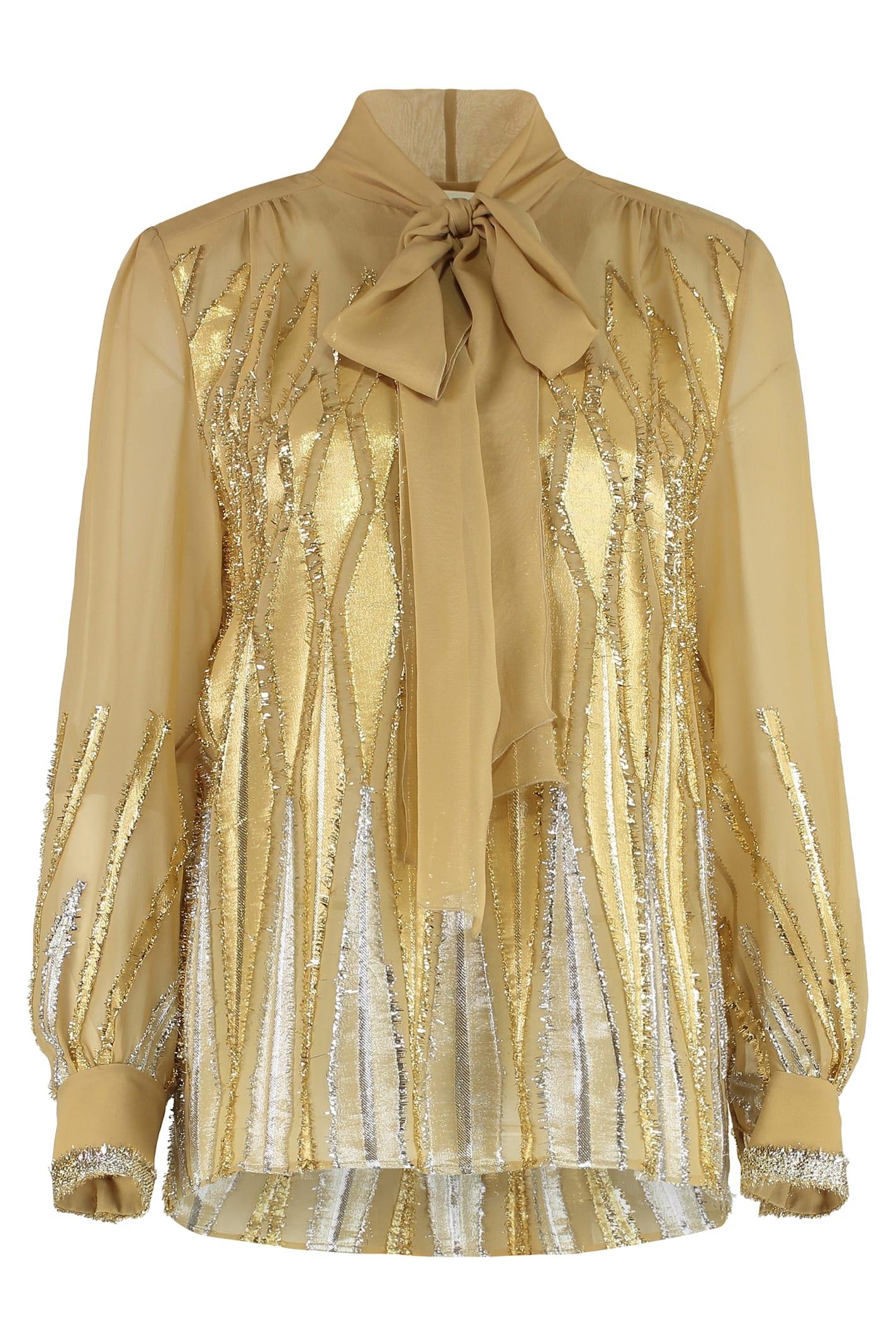 alberta ferretti silk blouse