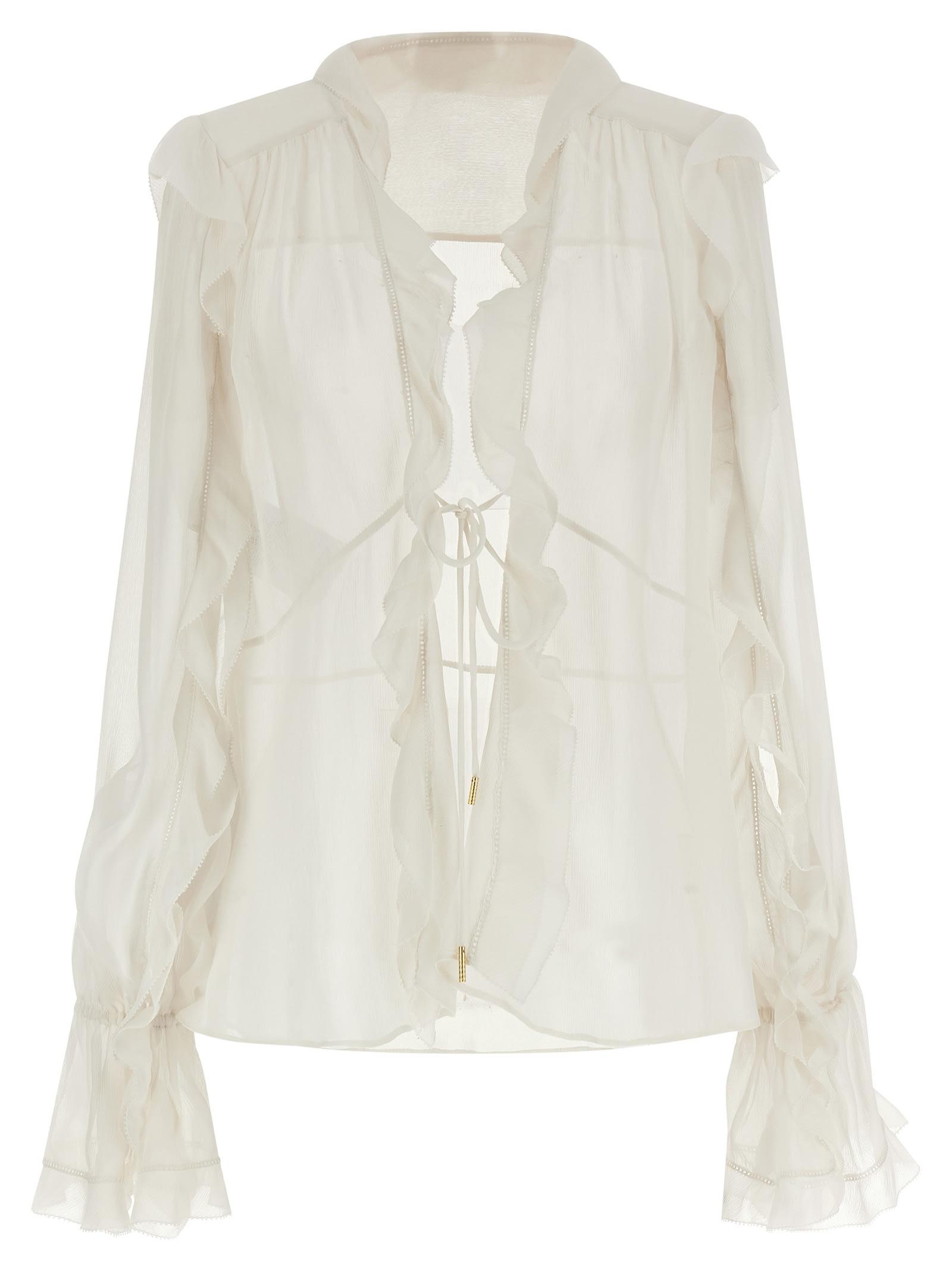 alberta ferretti silk blouse