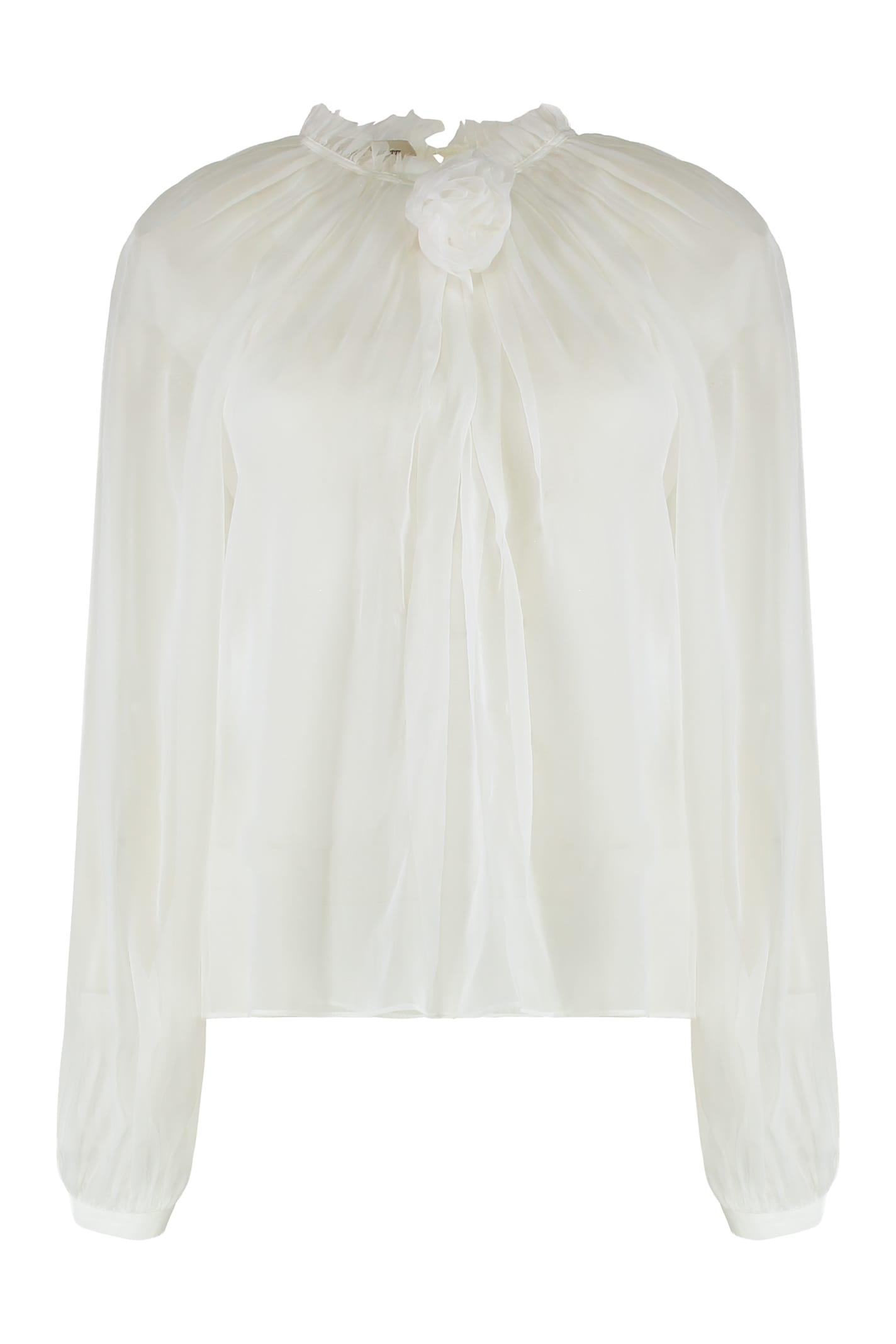 alberta ferretti silk blouse